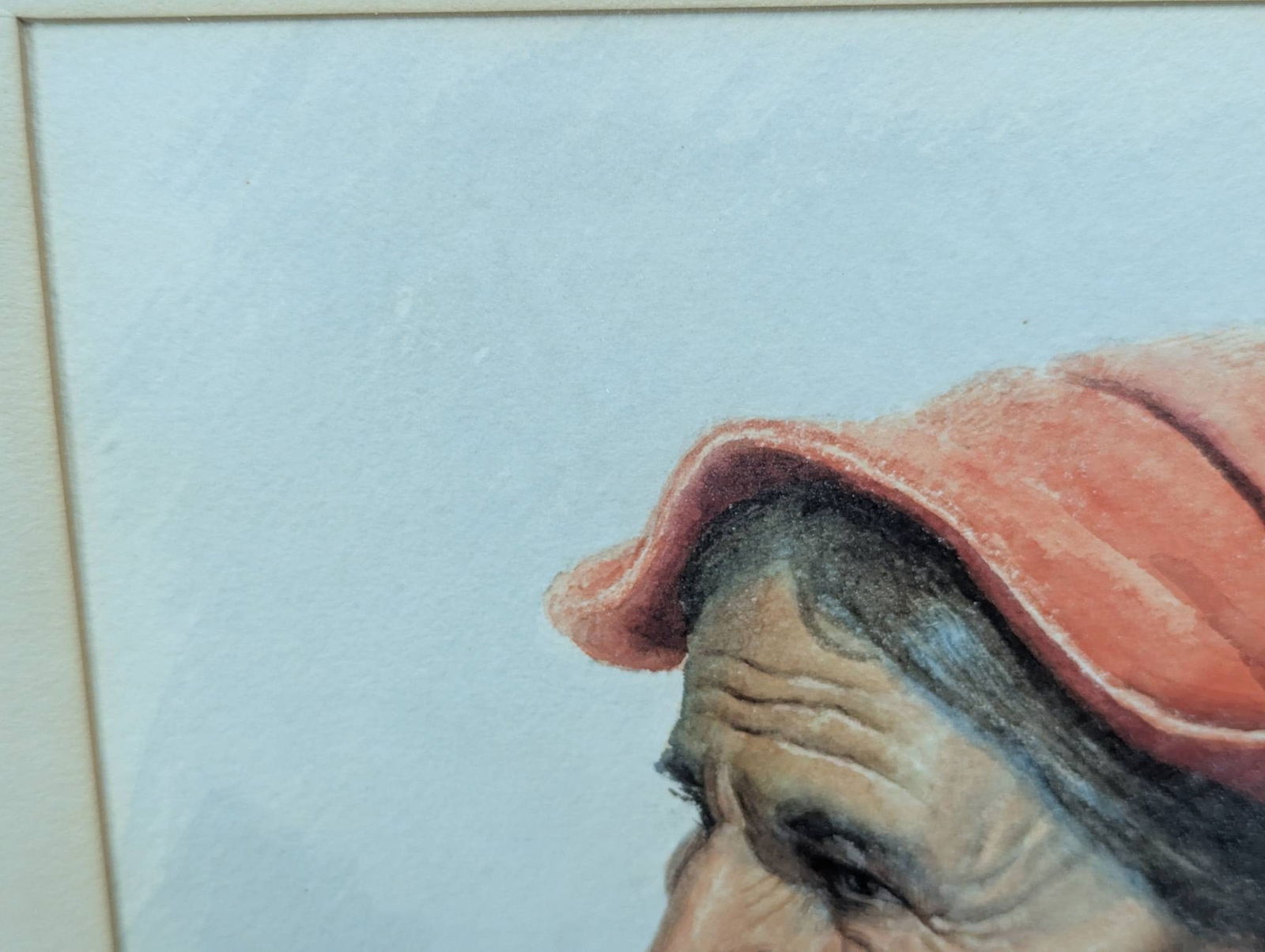 Watercolor Portrait of Neapolitan Italian Grandma by E Fiorentino - 4