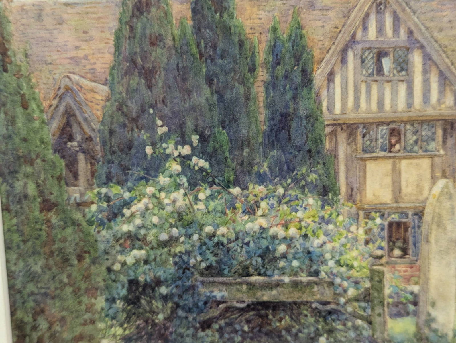 Watercolor of Godscacre by Ernest Arthur Rowe SignedÂ 1907 - 5