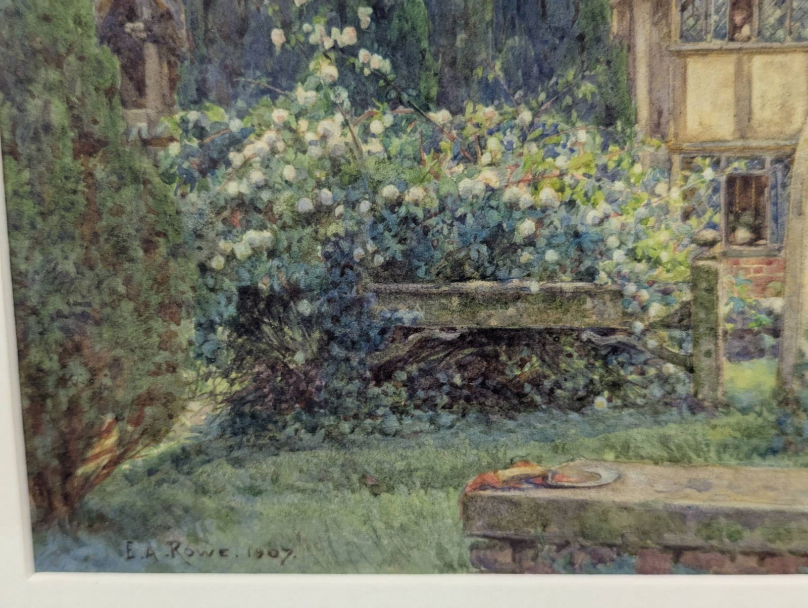 Watercolor of Godscacre by Ernest Arthur Rowe SignedÂ 1907 - 7
