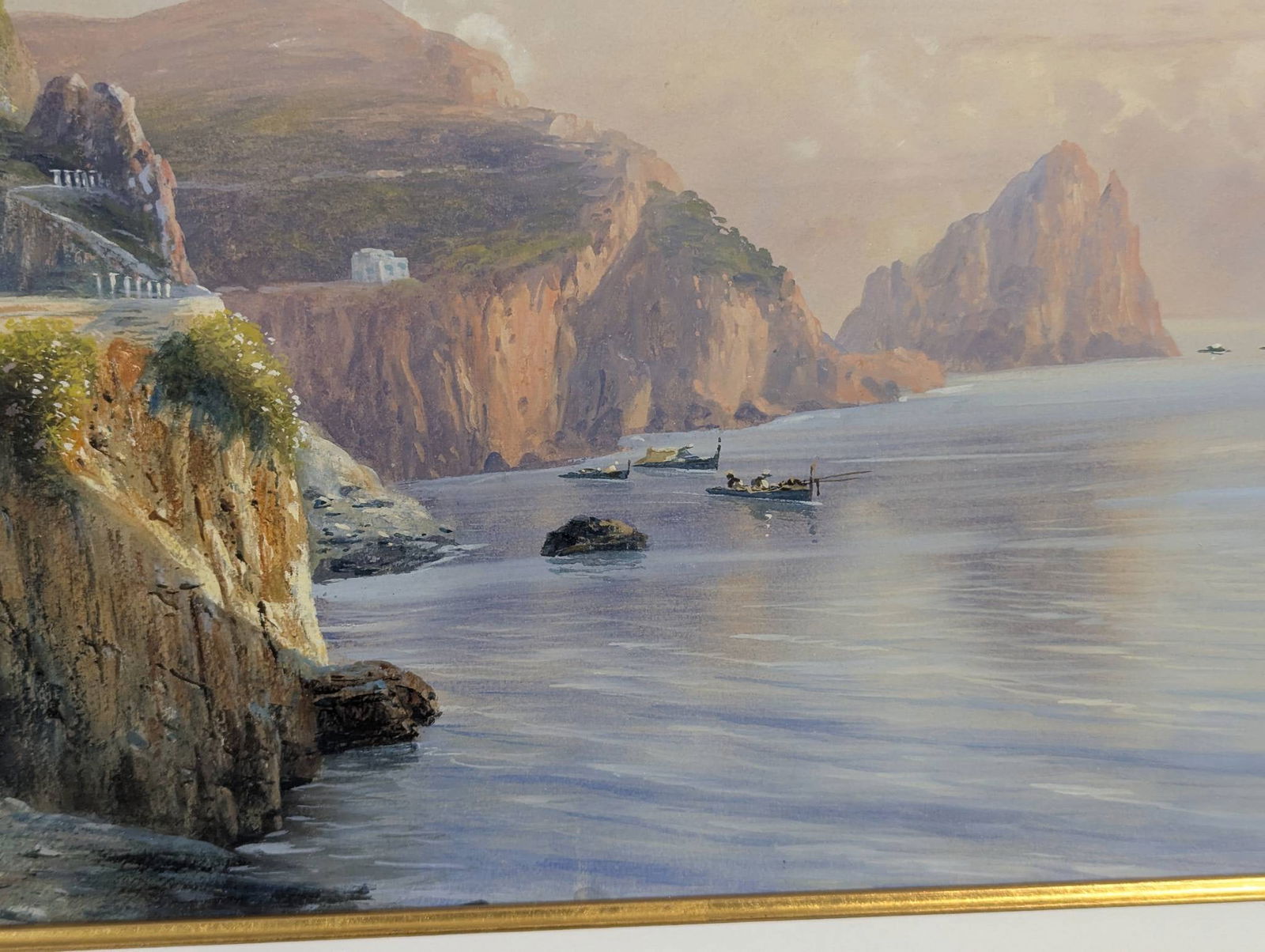 View of Capri Gauche Painting by Giovanni Battista - 10