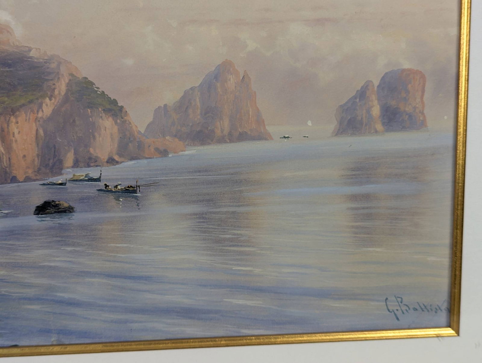 View of Capri Gauche Painting by Giovanni Battista - 11