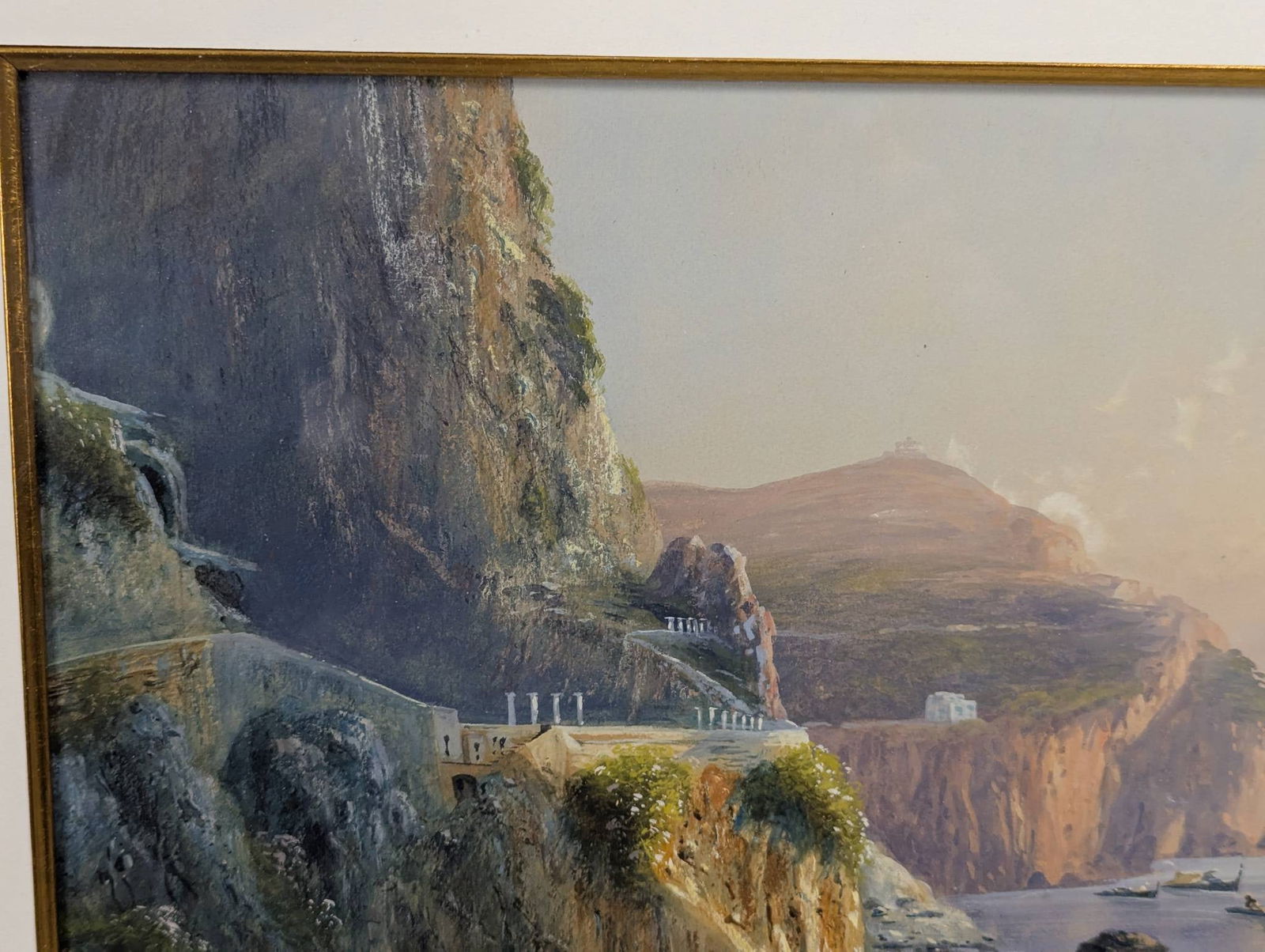 View of Capri Gauche Painting by Giovanni Battista - 3