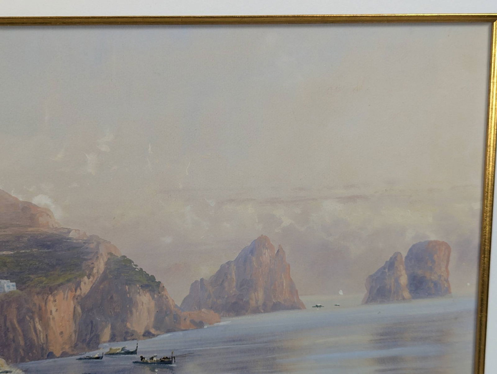 View of Capri Gauche Painting by Giovanni Battista - 5