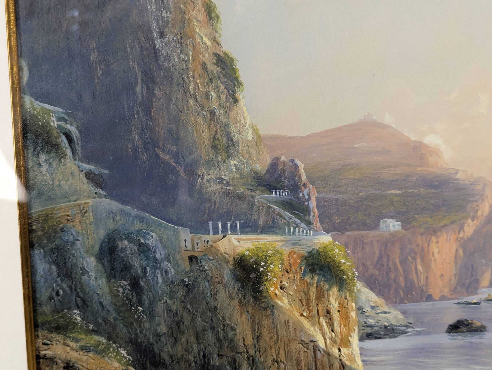View of Capri Gauche Painting by Giovanni Battista - 6