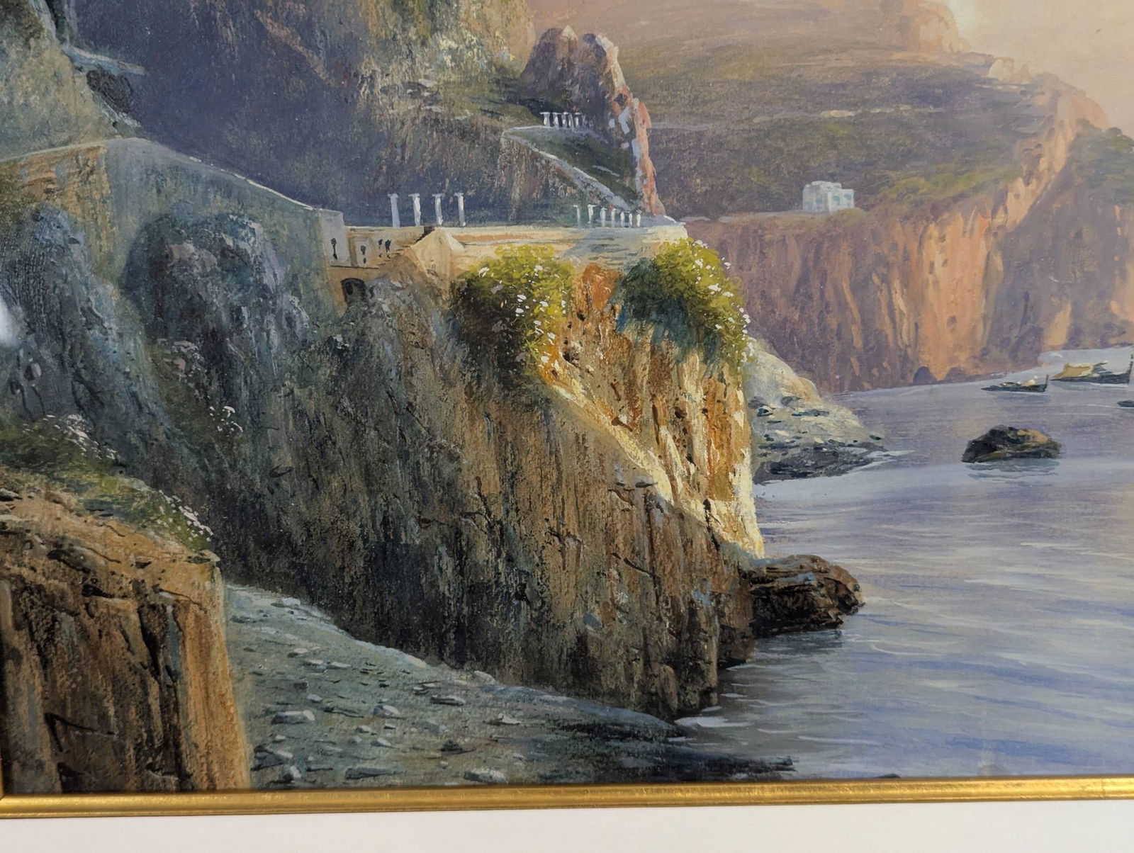 View of Capri Gauche Painting by Giovanni Battista - 9