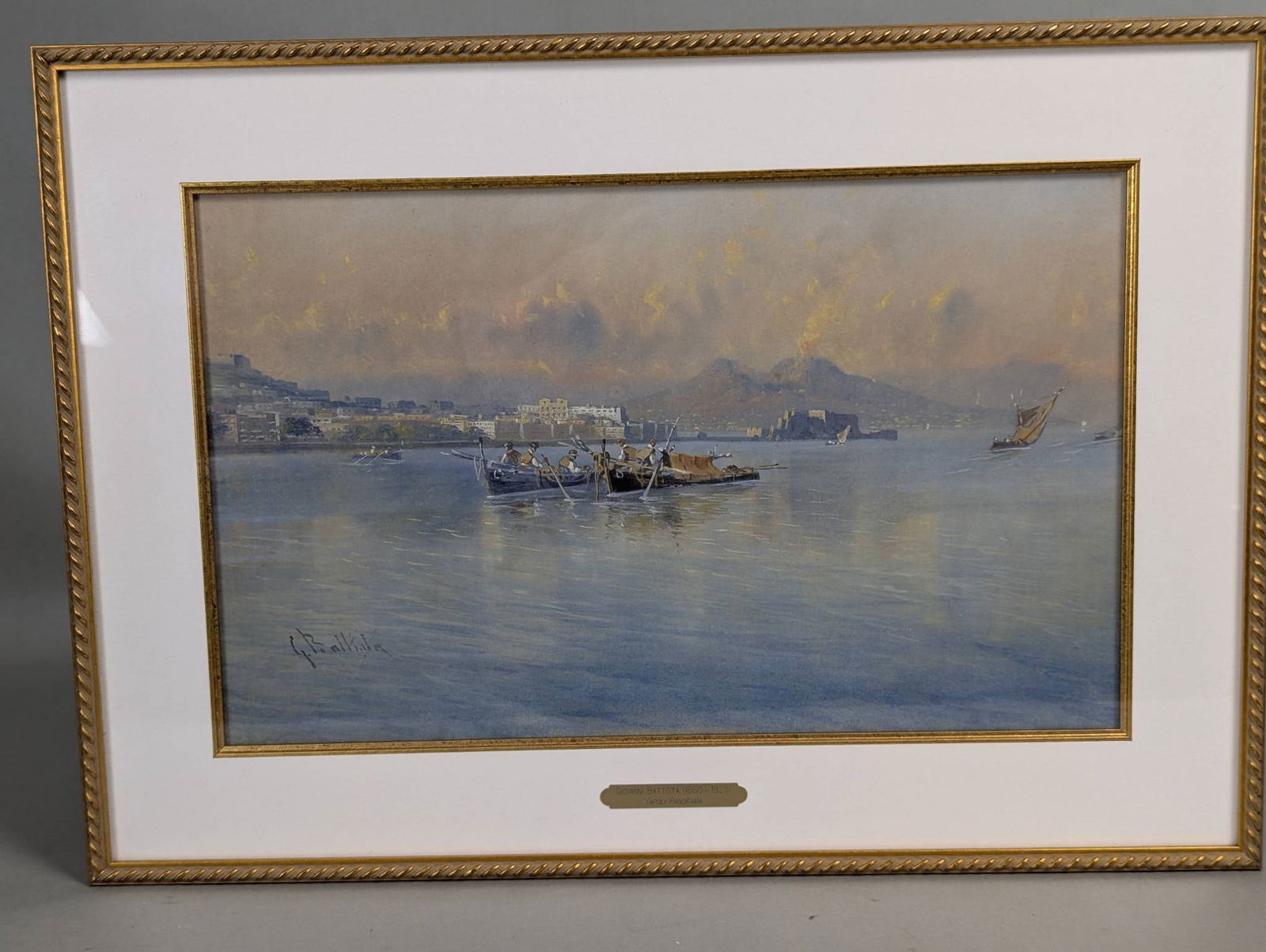 Napoli Panorama Watercolor Painting by Giovanni Battista (1 of 13)