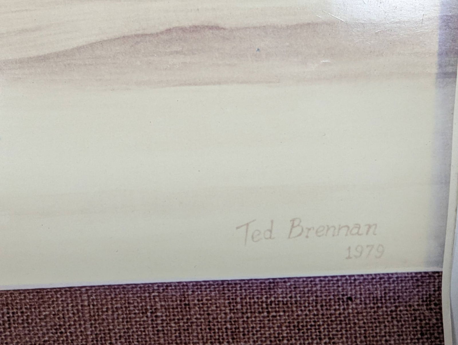 Photograph of Tug Traveller Painting Signed Ted Brennan - 5