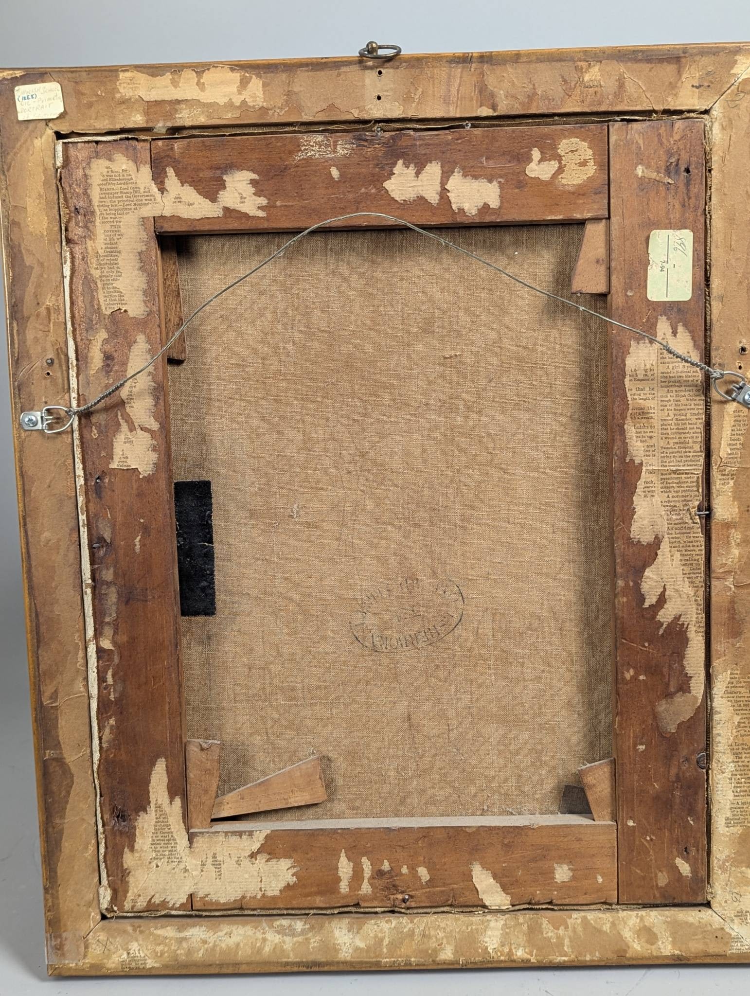 American School Oil Painting Portrait of a Distinguished Gentleman c 1840s - 10