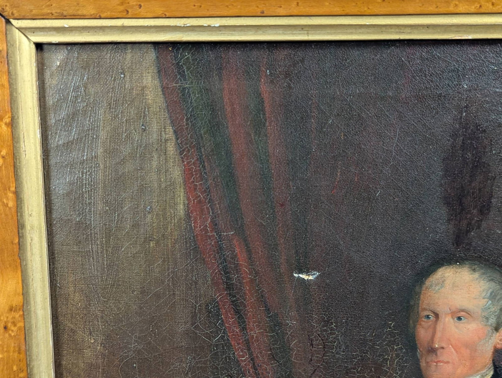 American School Oil Painting Portrait of a Distinguished Gentleman c 1840s - 3