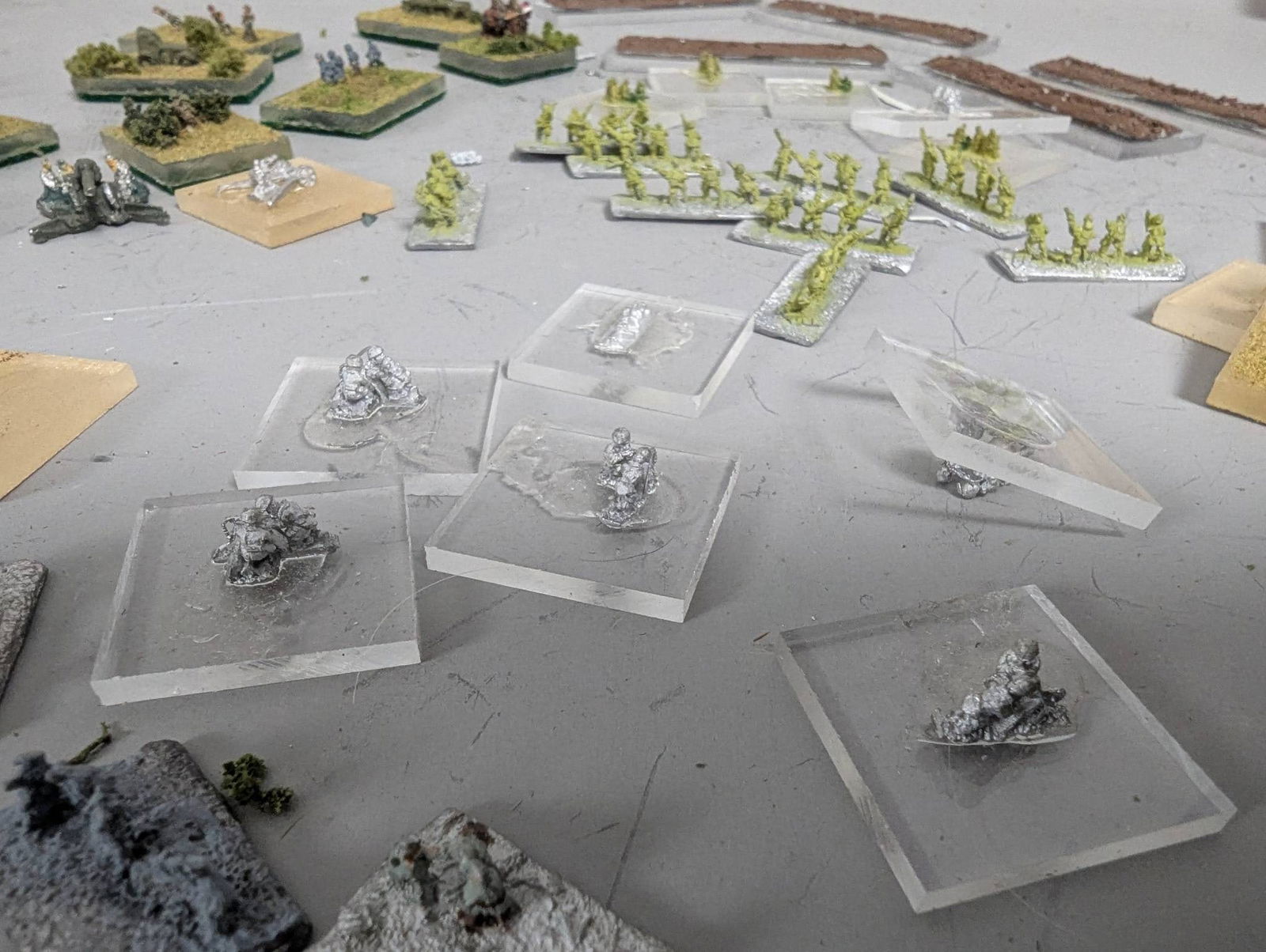 Large Lot Metal Miniatures Depicting WWII Scenes - 15