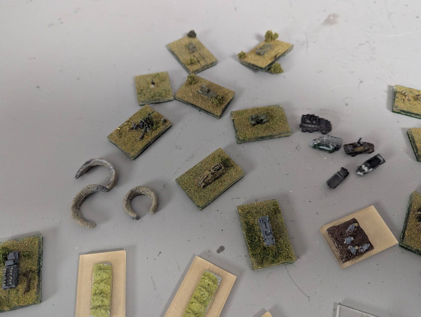 Large Lot Metal Miniatures Depicting WWII Scenes - 2