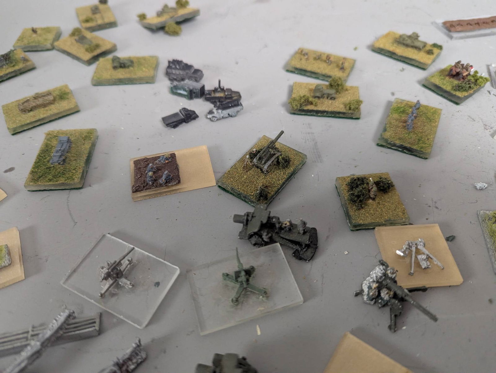 Large Lot Metal Miniatures Depicting WWII Scenes - 5