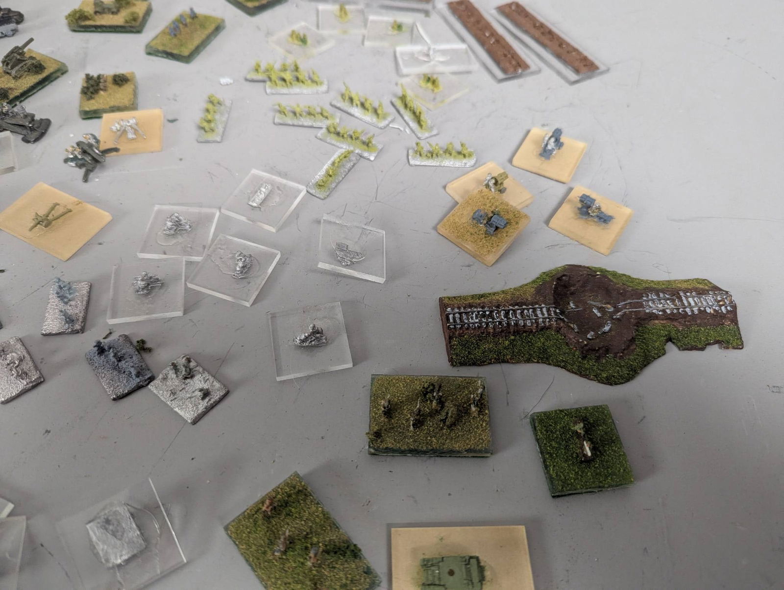 Large Lot Metal Miniatures Depicting WWII Scenes - 7