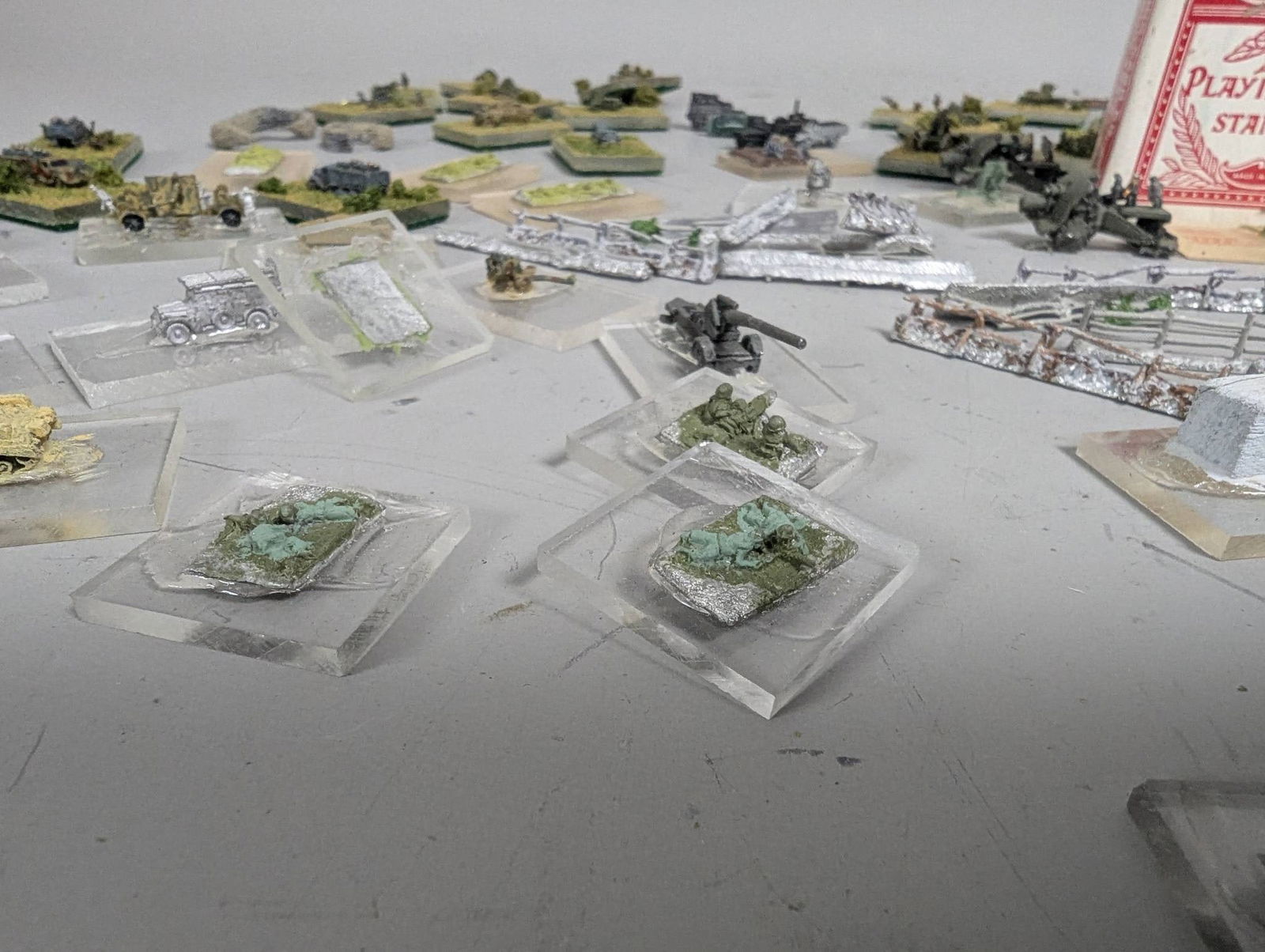 Large Lot Metal Miniatures Depicting WWII Scenes - 9