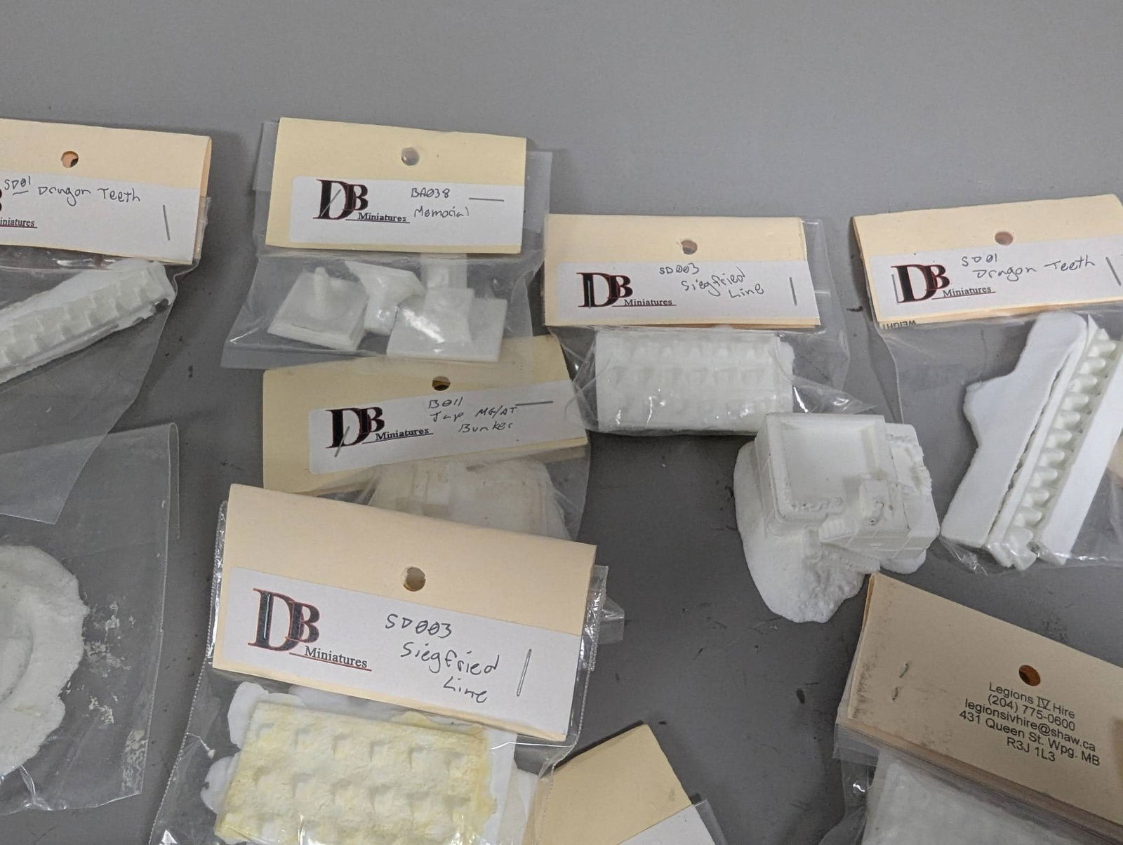 New Old Stock WWII Plastic Miniatures by DB Miniatures - 5