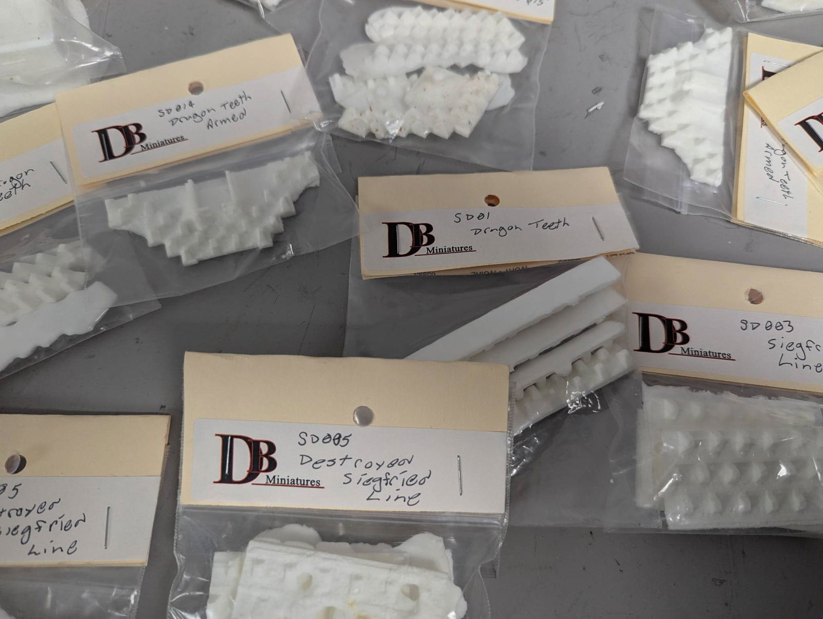 New Old Stock WWII Plastic Miniatures by DB Miniatures - 7