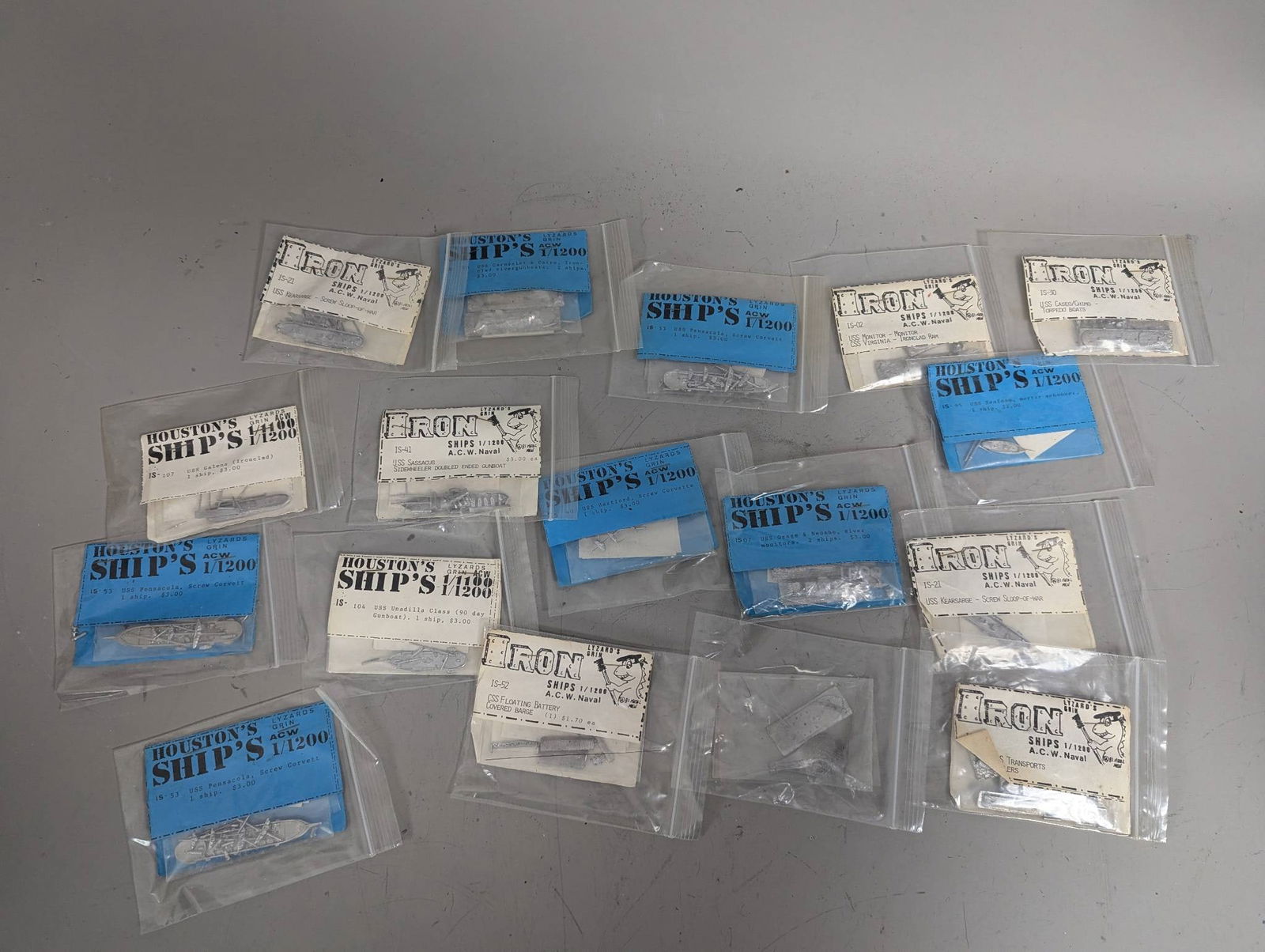 17 Lead Miniature Ships from Houstons Ships and Iron Ships (1 of 8)