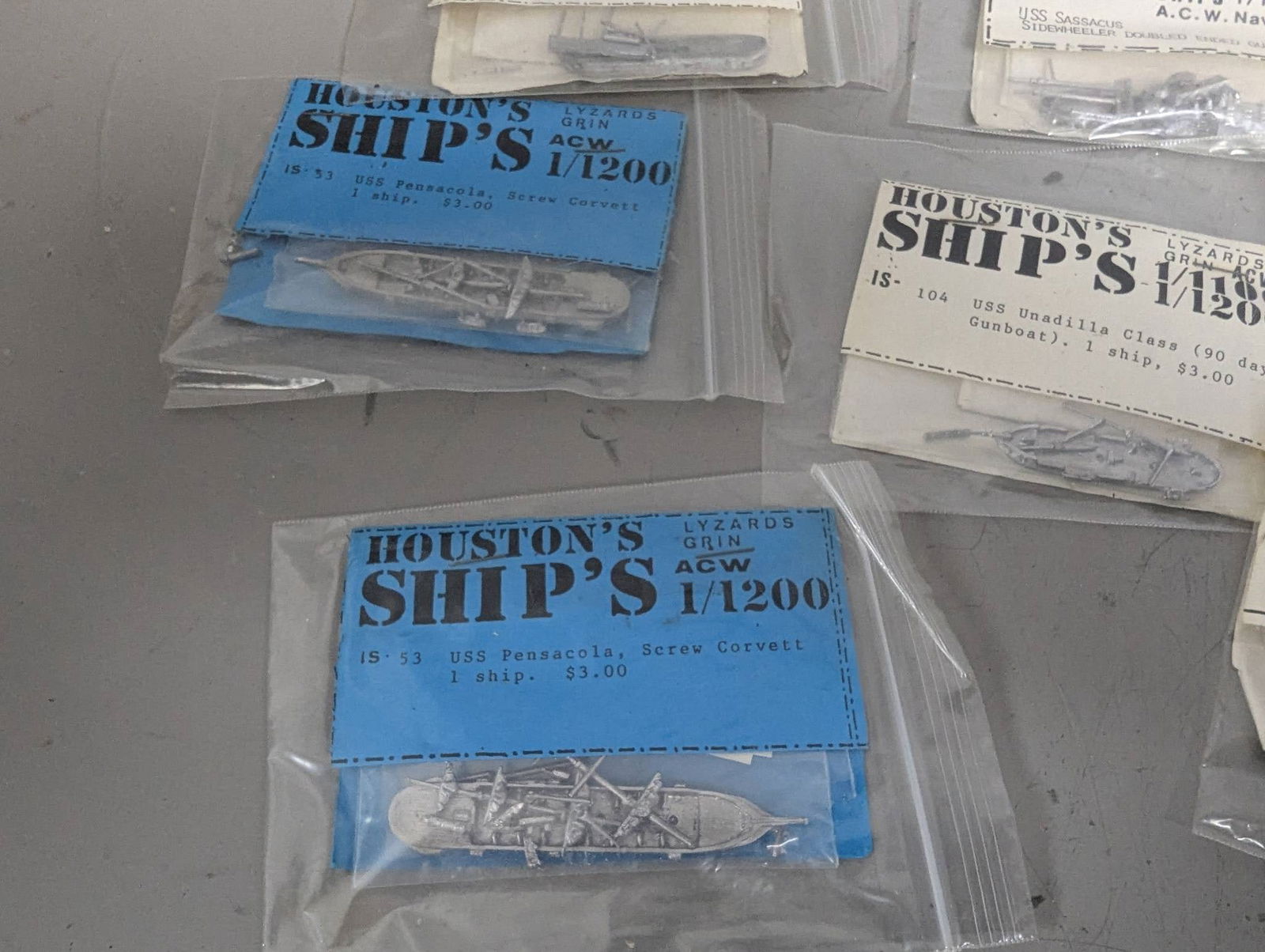 17 Lead Miniature Ships from Houstons Ships and Iron Ships - 2