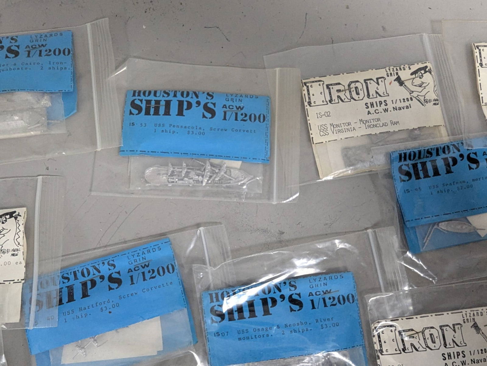 17 Lead Miniature Ships from Houstons Ships and Iron Ships - 5