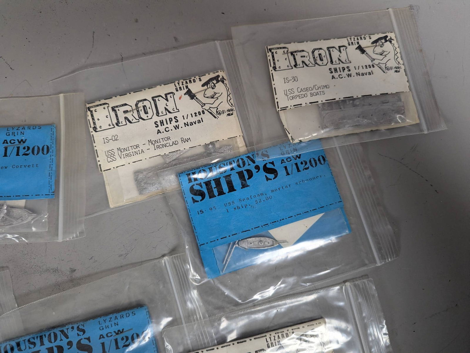 17 Lead Miniature Ships from Houstons Ships and Iron Ships - 6