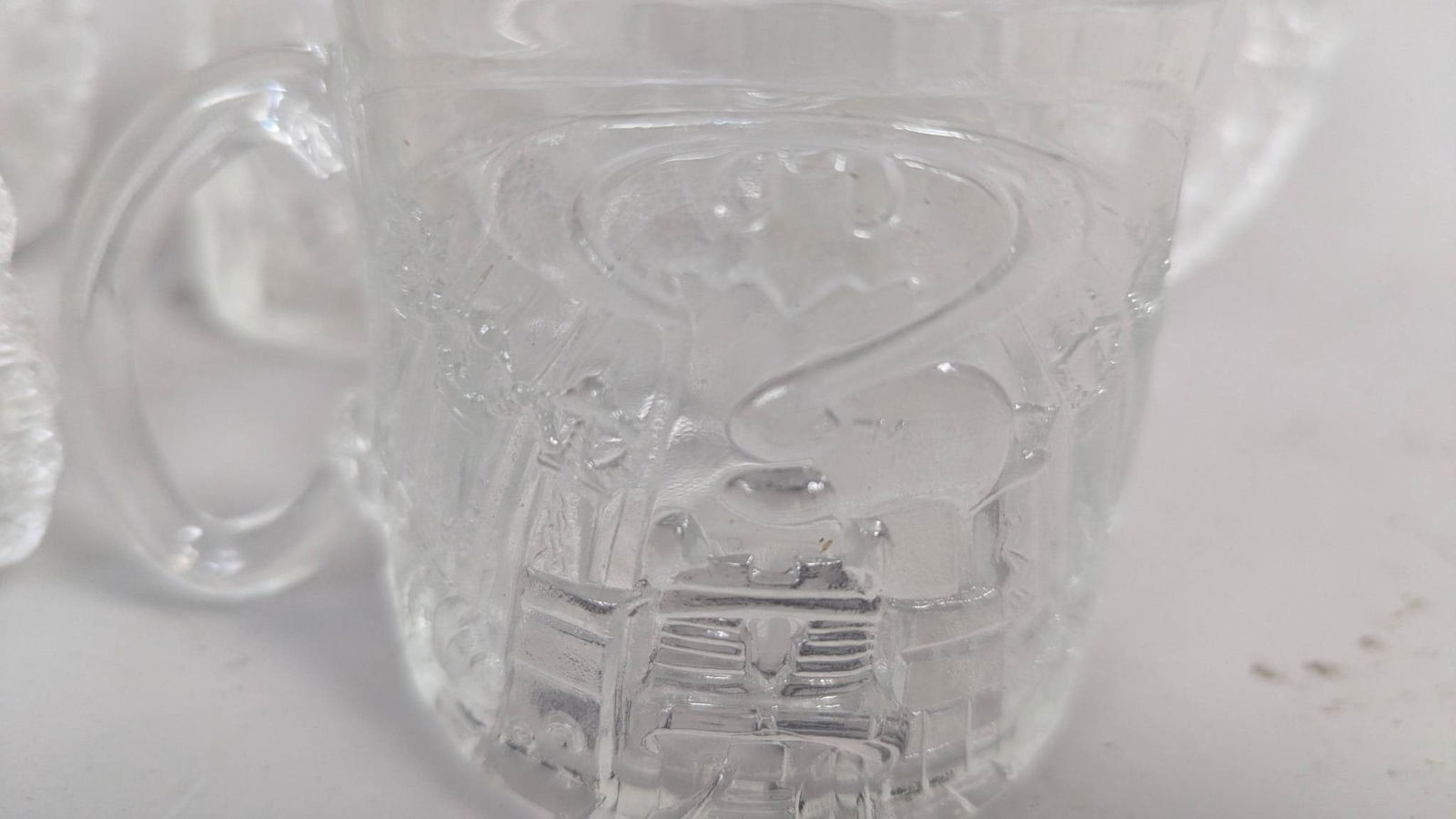 Four McDonaldâ€™s Batman Forever Glass Mugs from 1995 - 3