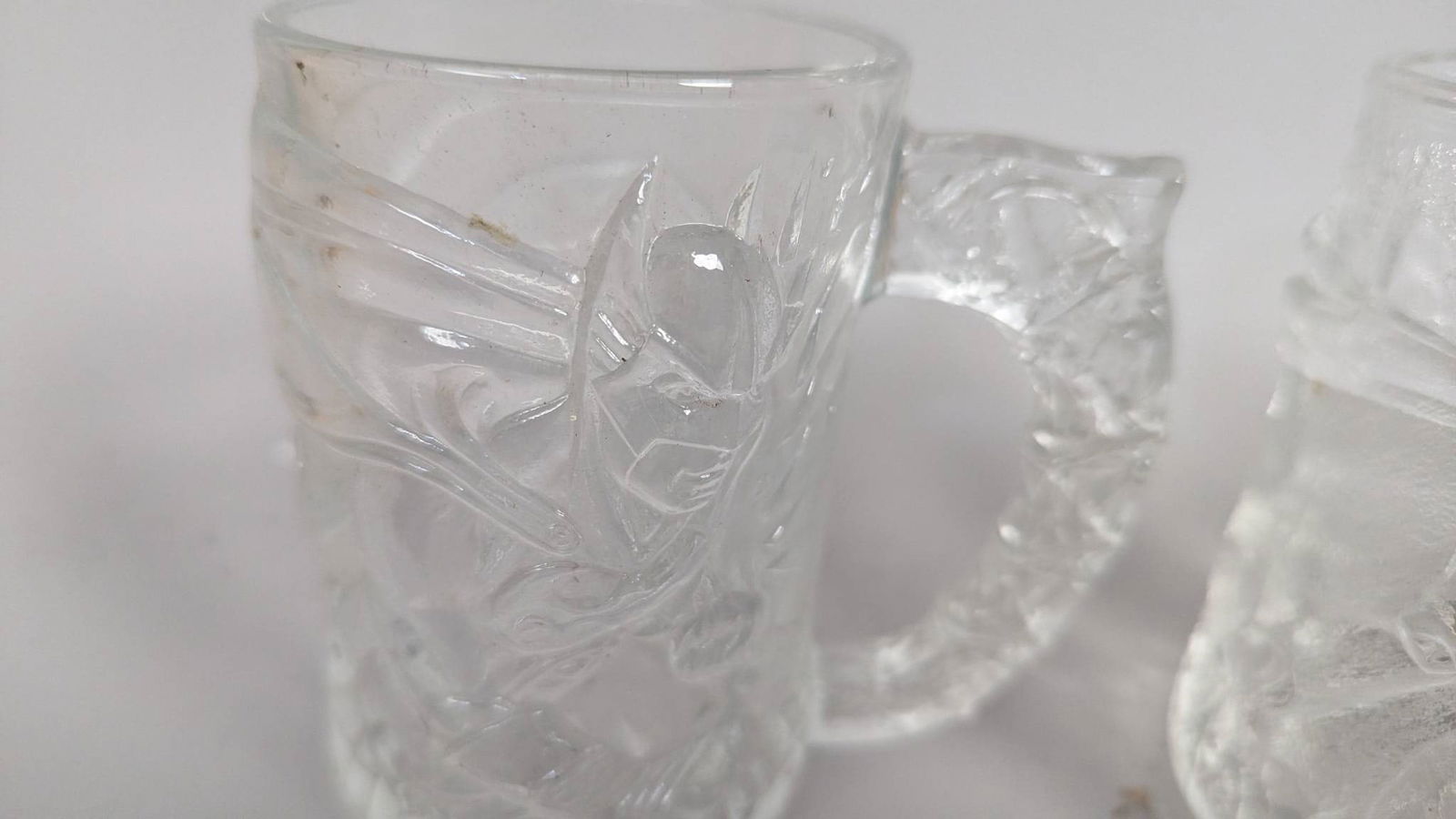 Four McDonaldâ€™s Batman Forever Glass Mugs from 1995 - 4