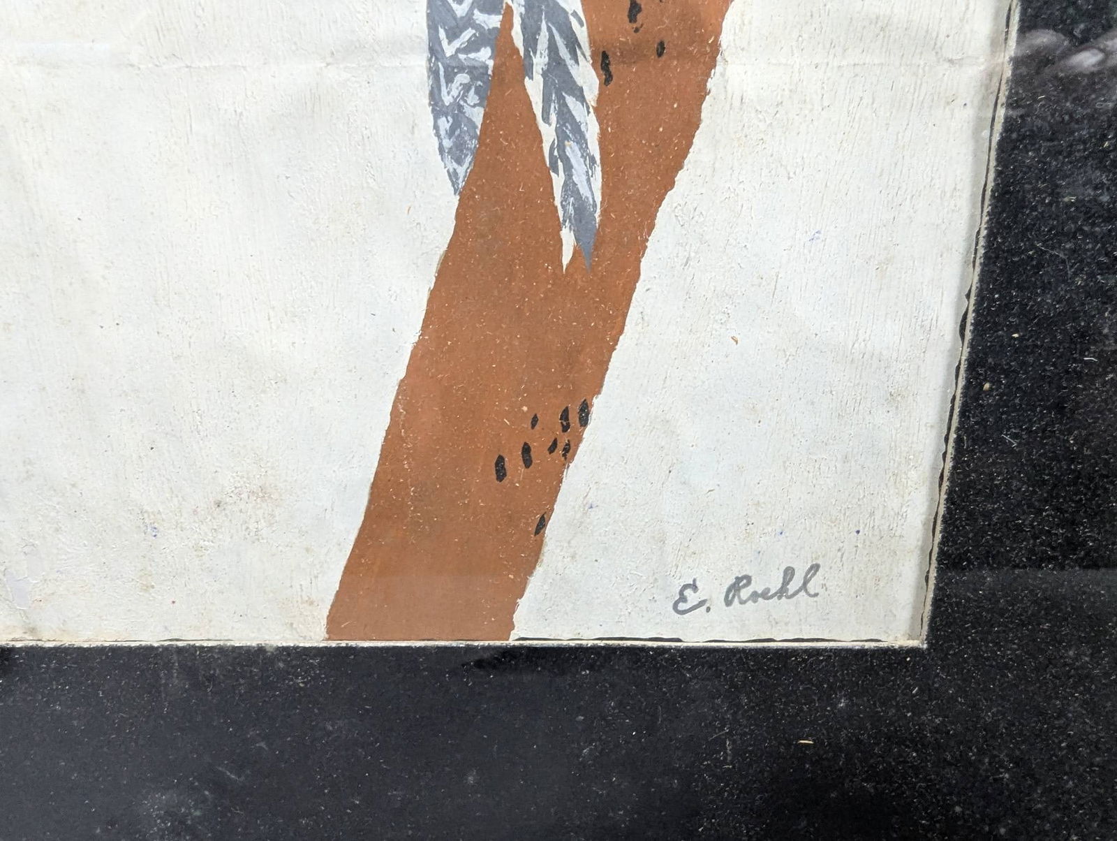 Framed Bird Illustration Signed by E Roehl - 8