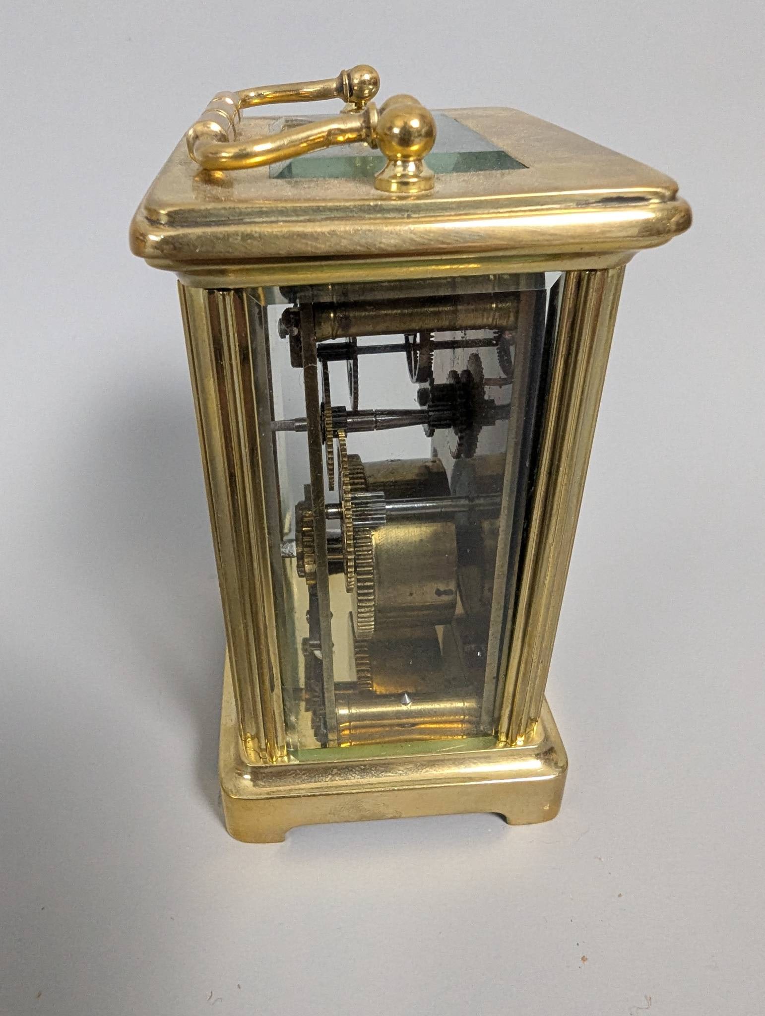 Gilt Brass Carriage Clock by Mauser Mfg Co of New York - 4