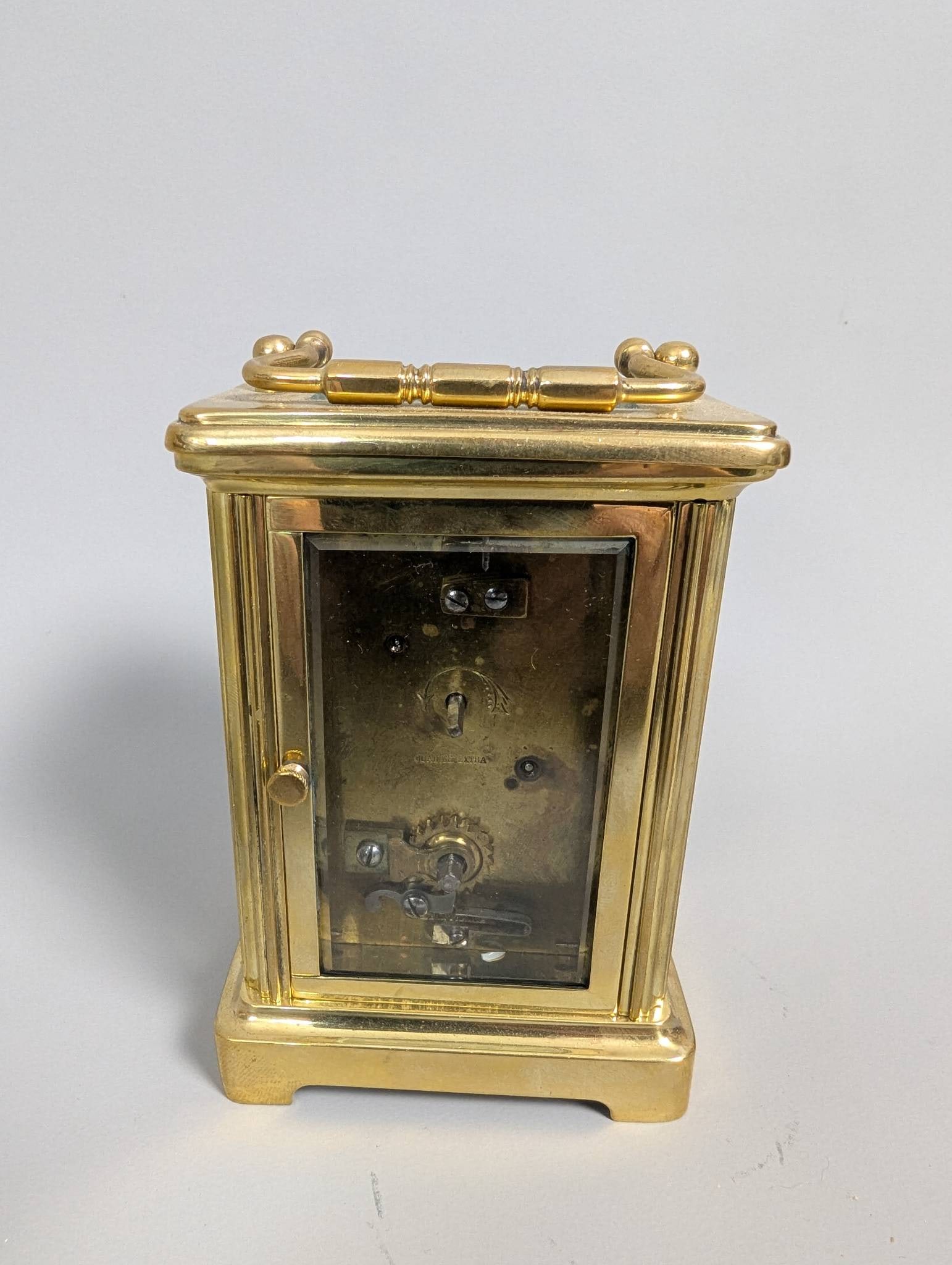 Gilt Brass Carriage Clock by Mauser Mfg Co of New York - 5