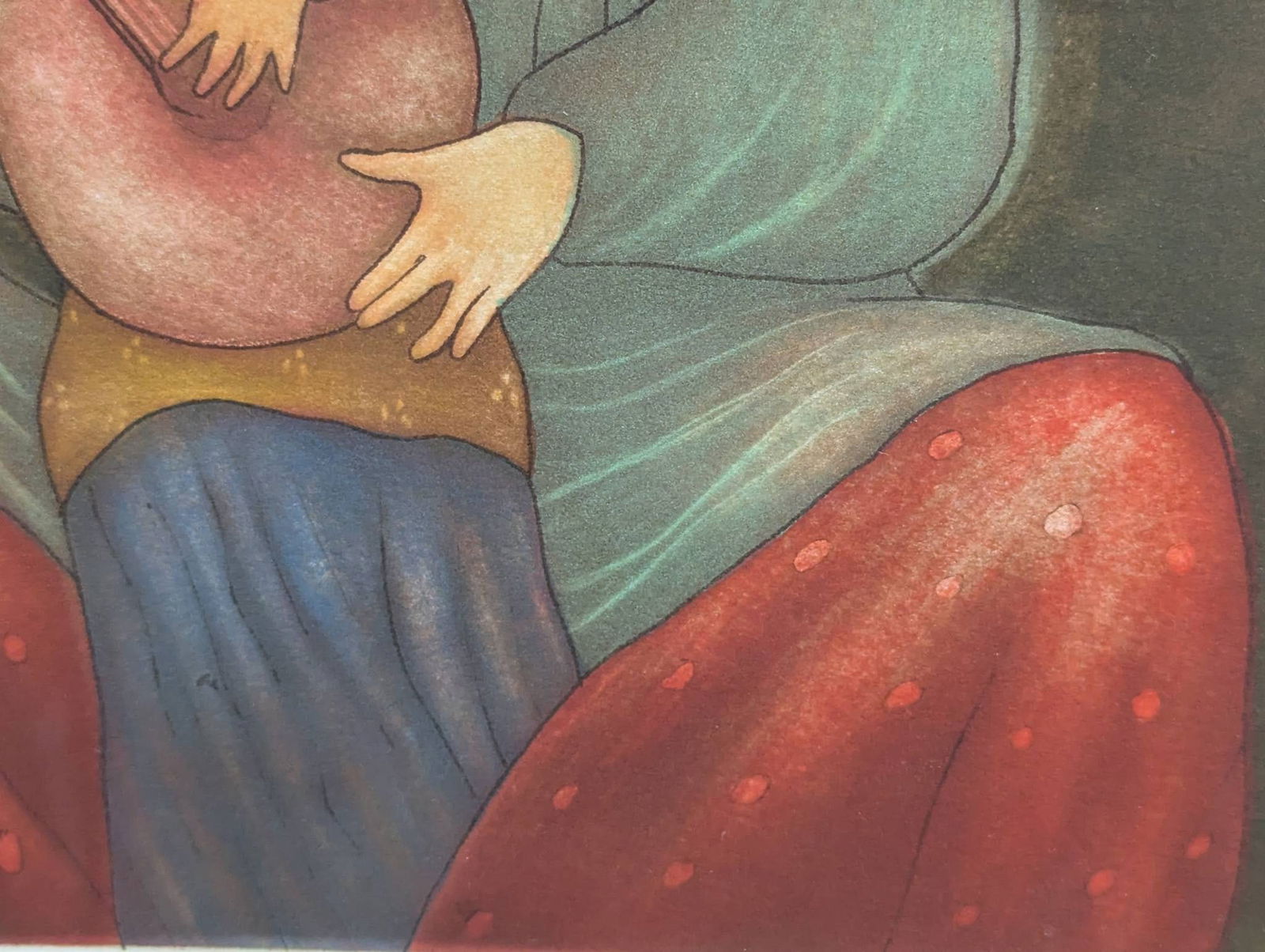 Signed and Numbered Lithograph by Eng Tay Titled Heart Song - 6