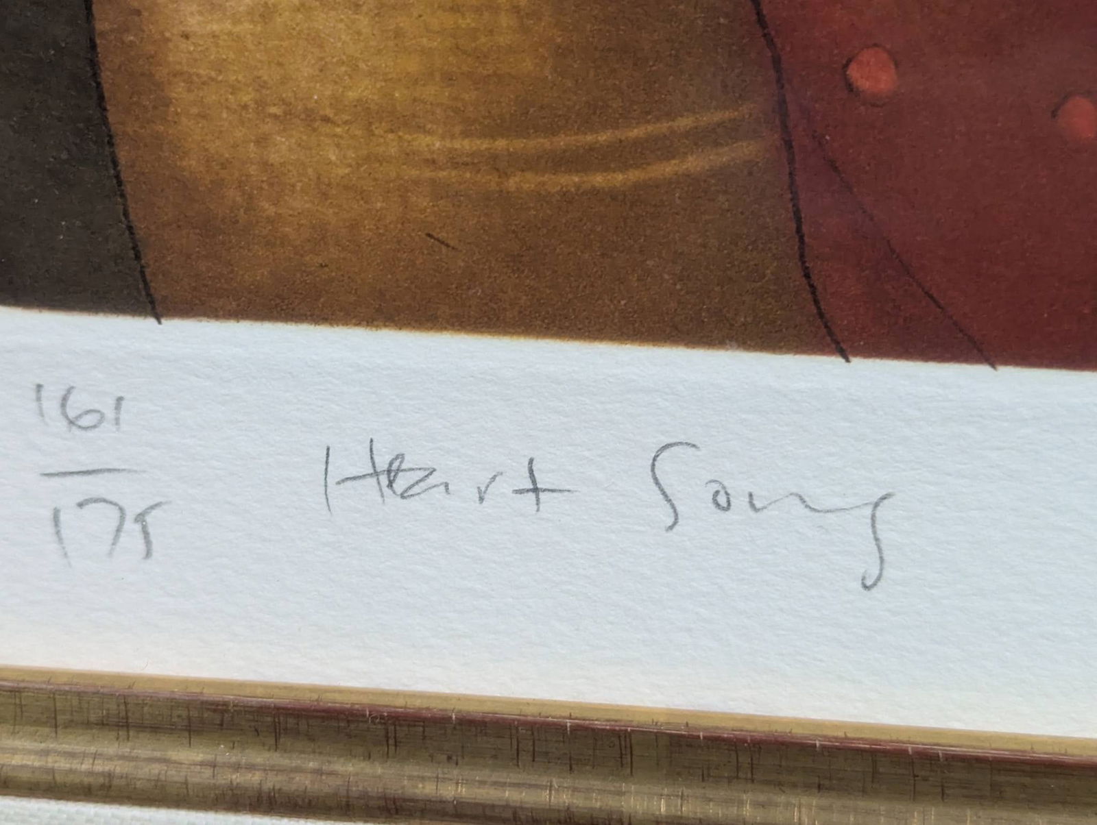 Signed and Numbered Lithograph by Eng Tay Titled Heart Song - 7