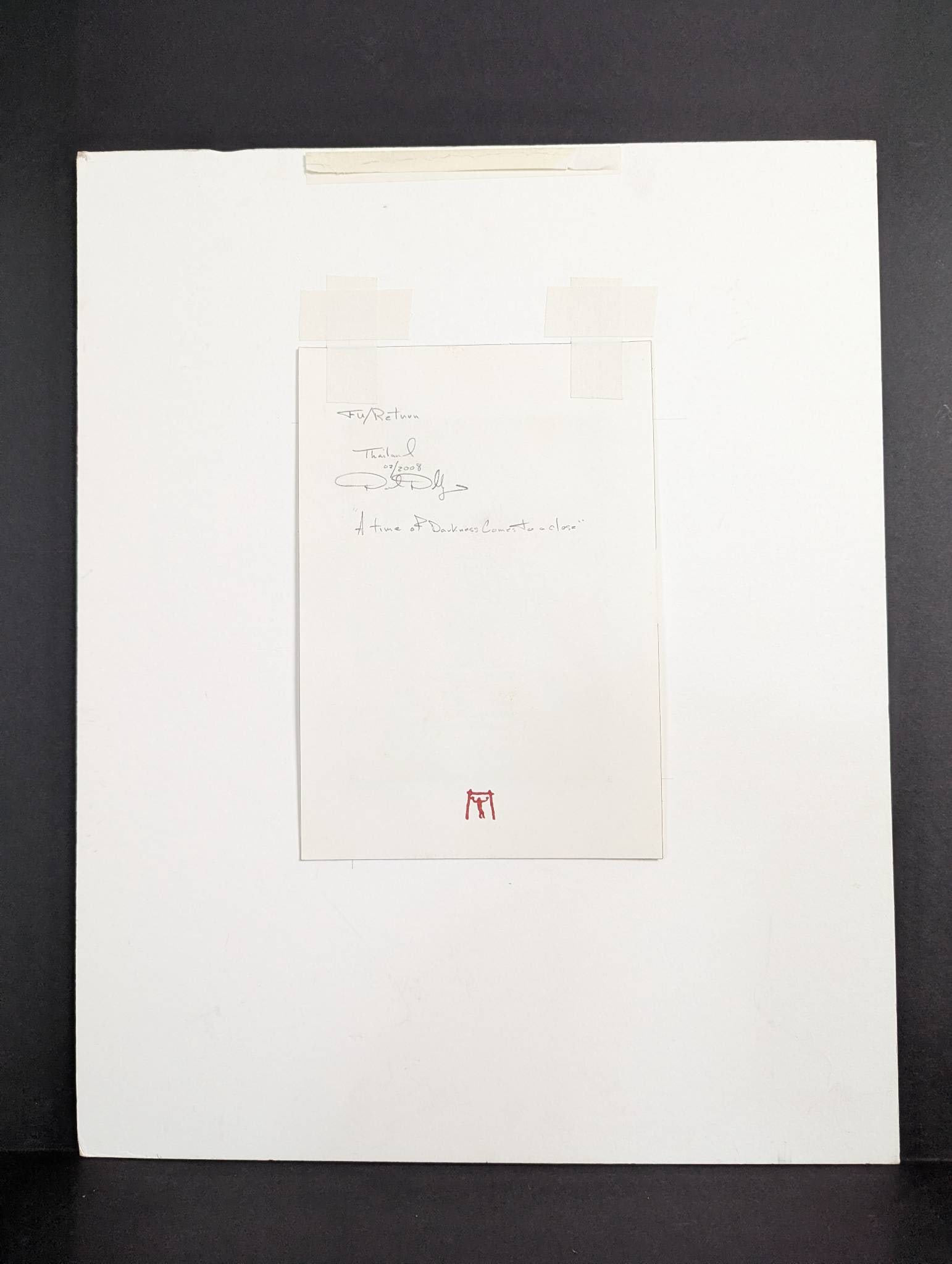 Signed Artwork by David Dellinger from the Chicago Seven - 6