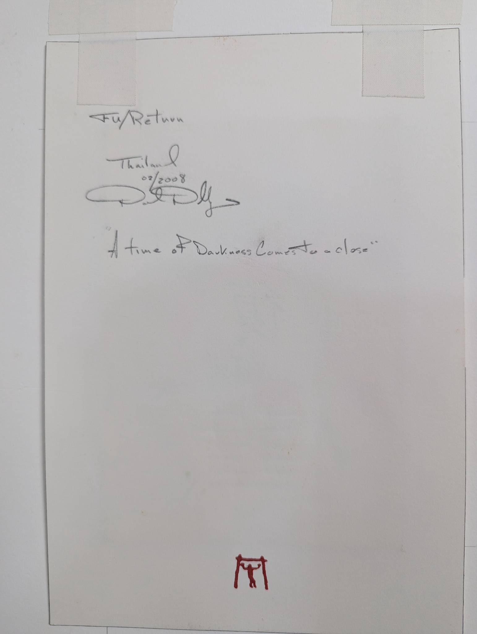 Signed Artwork by David Dellinger from the Chicago Seven - 7