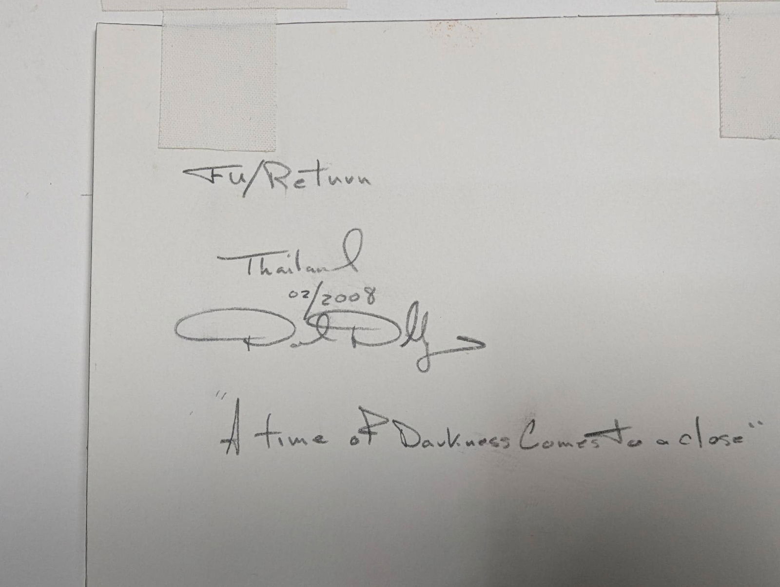 Signed Artwork by David Dellinger from the Chicago Seven - 8