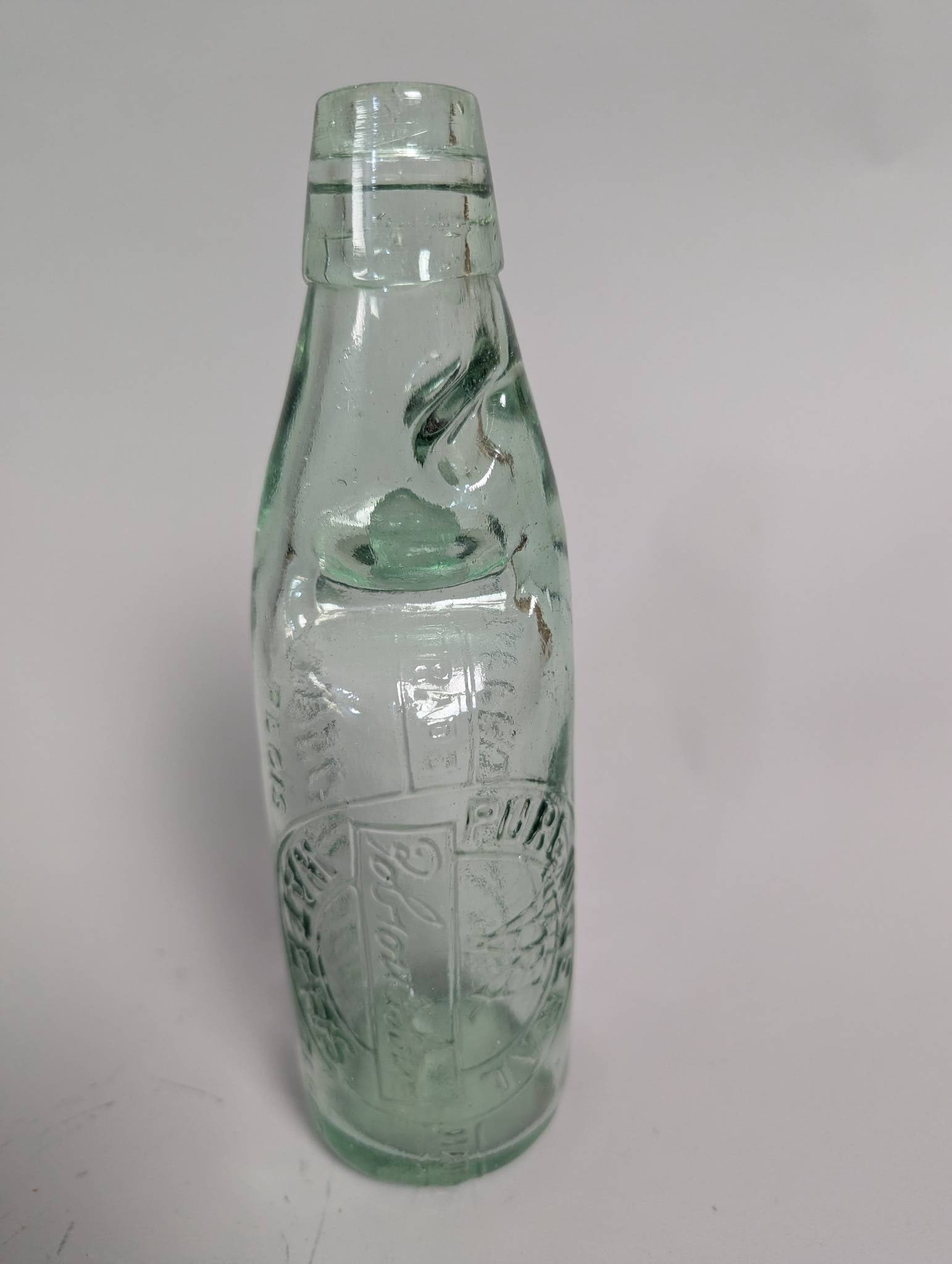 Vintage Robson and Son Glass Bottle with Embossed Lettering (1 of 6)