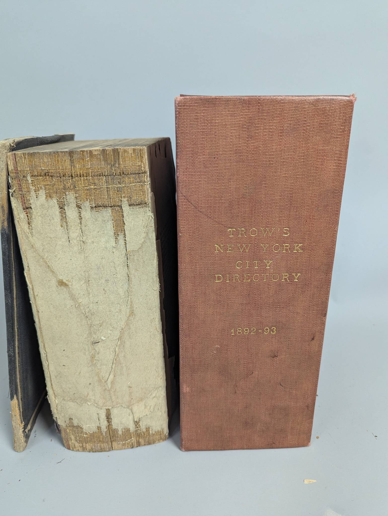 Business Directory with Hardcover Slipcase Marked New York and Brooklyn 1890-91 (1 of 8)