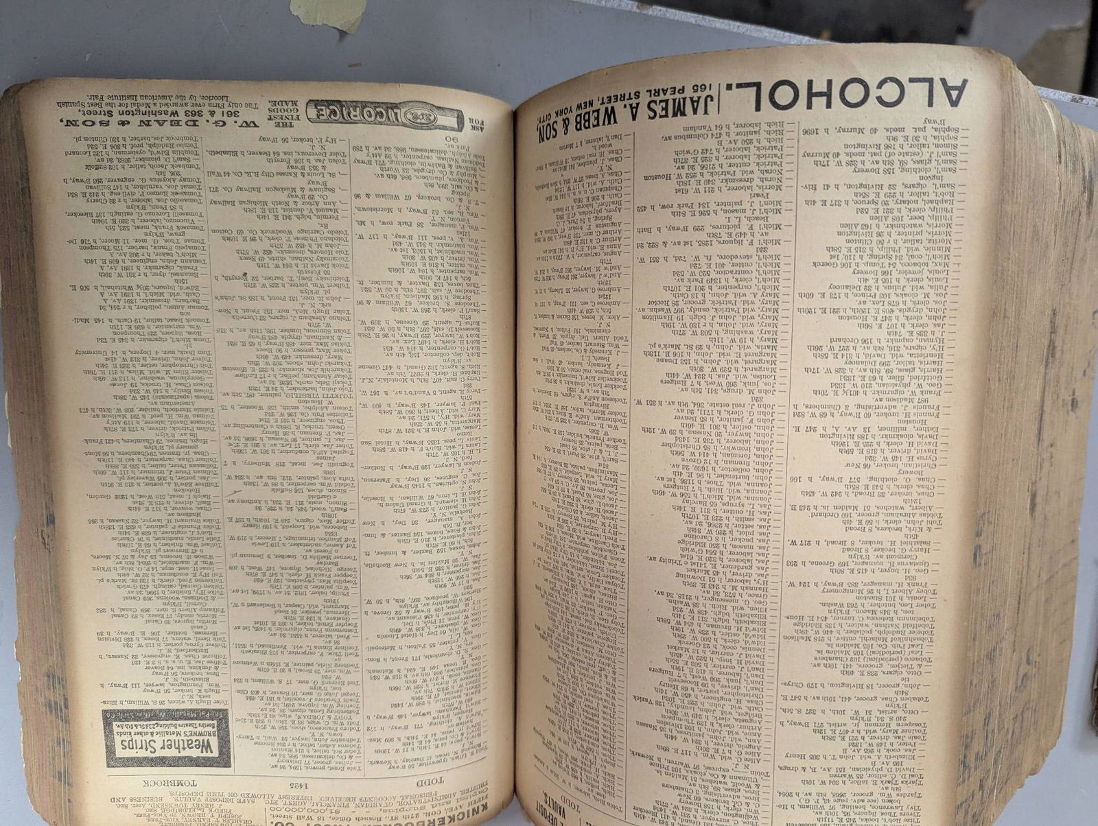 Business Directory with Hardcover Slipcase Marked New York and Brooklyn 1890-91 - 8