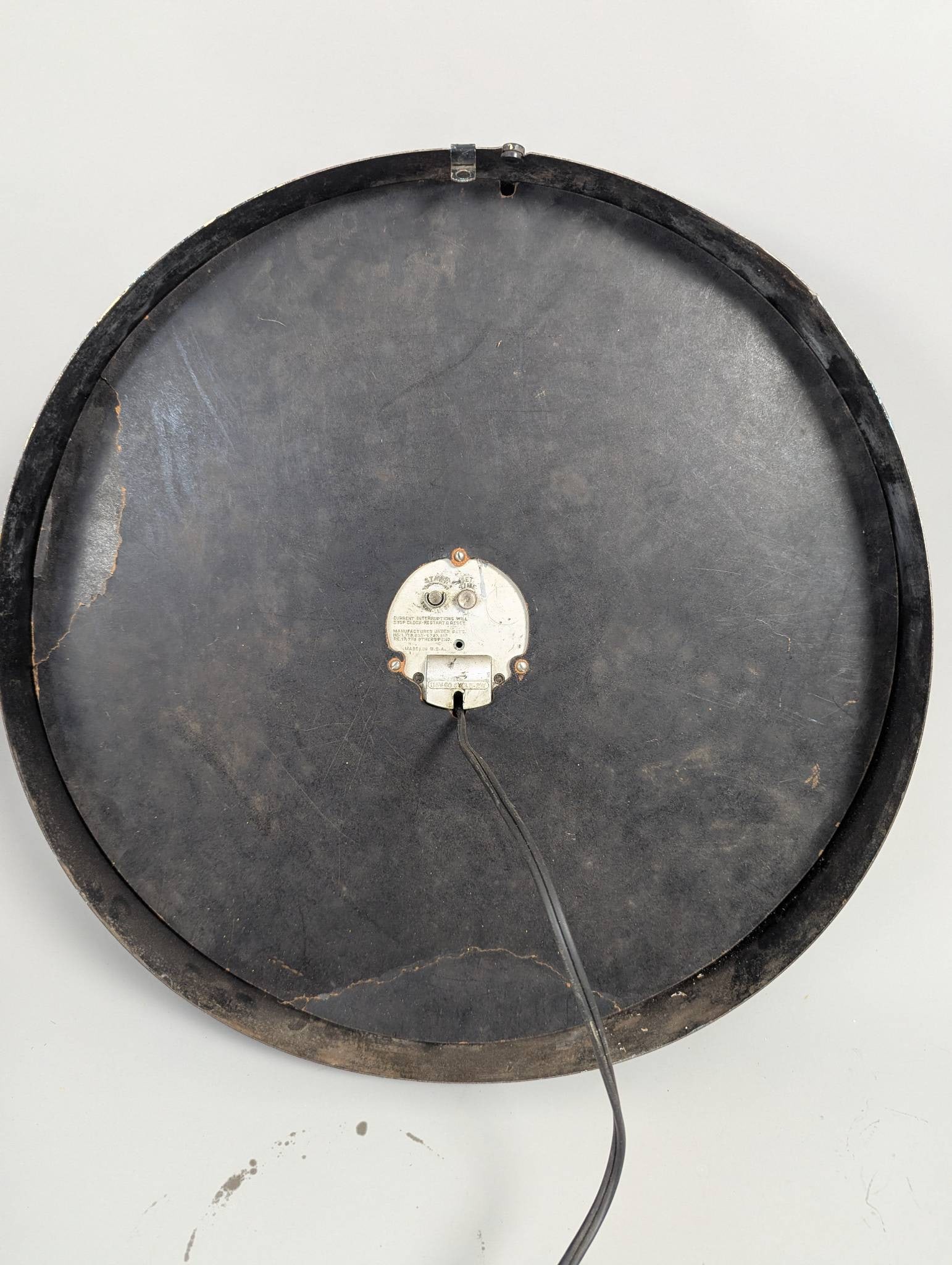 Art Deco Hammond Postal Telegraph Synchronous Electric Wall Clock - 9