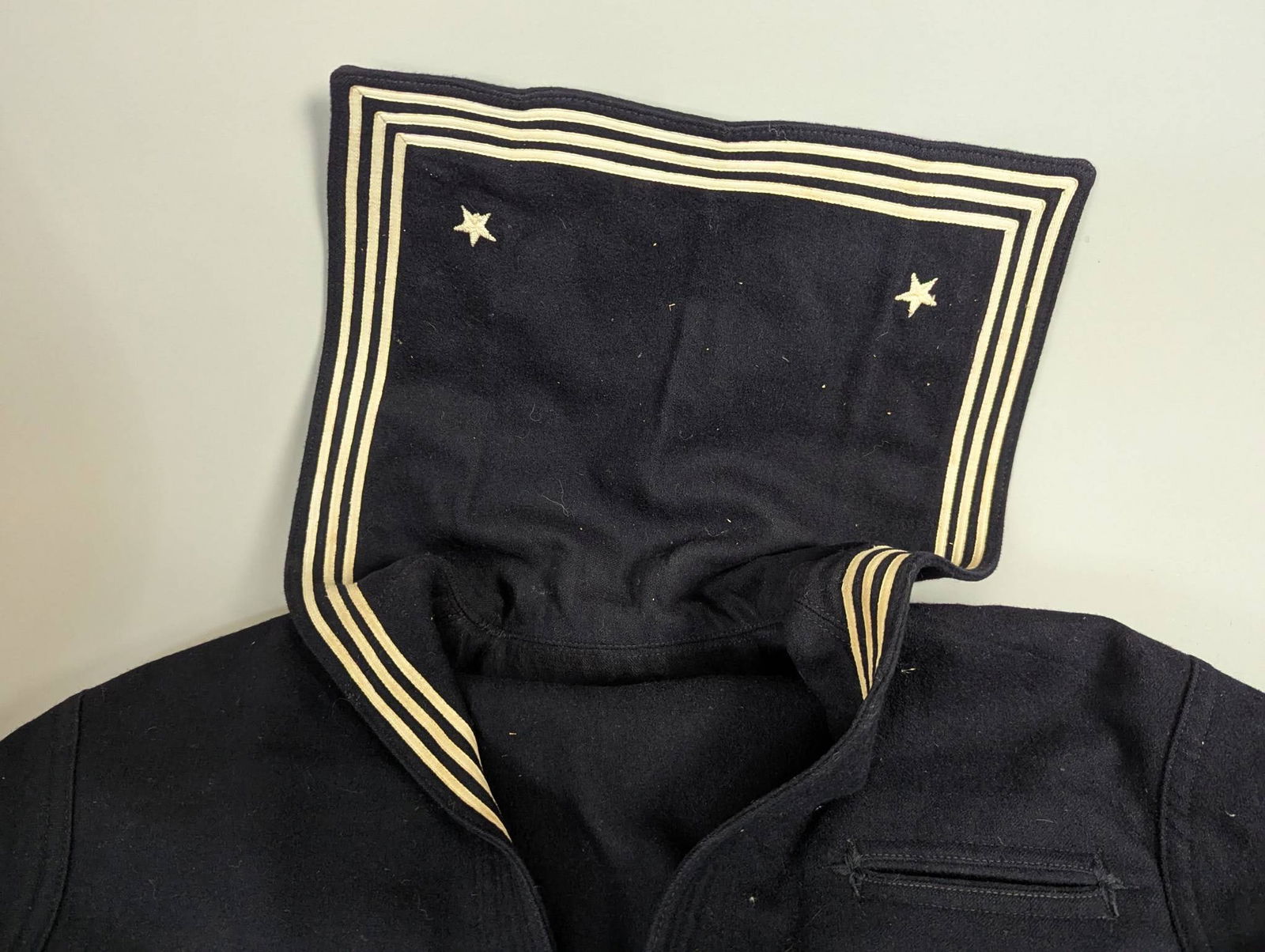 World War 2 US Navy Uniform Tops with Rank Insignias - 7