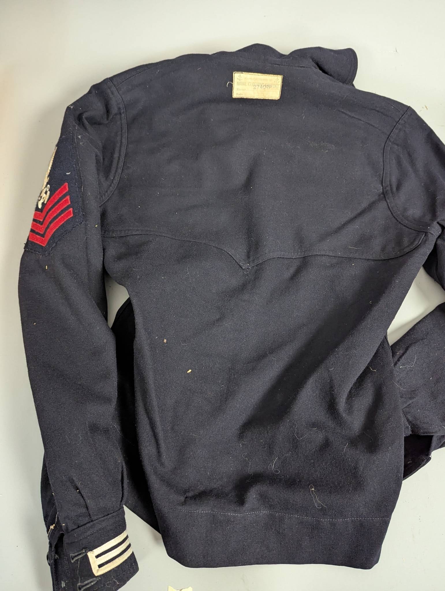 World War 2 US Navy Uniform Tops with Rank Insignias - 9