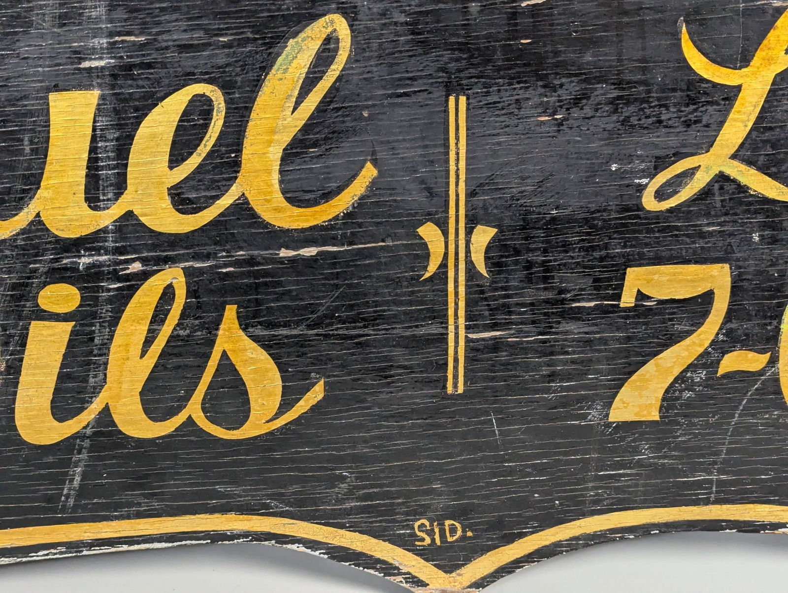 Antique Hand Painted Double Sided Mayer Oil Co Wood Sign - 10