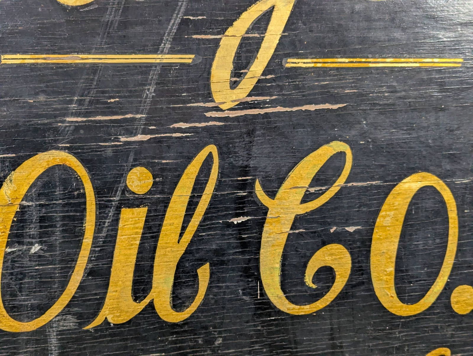 Antique Hand Painted Double Sided Mayer Oil Co Wood Sign - 7