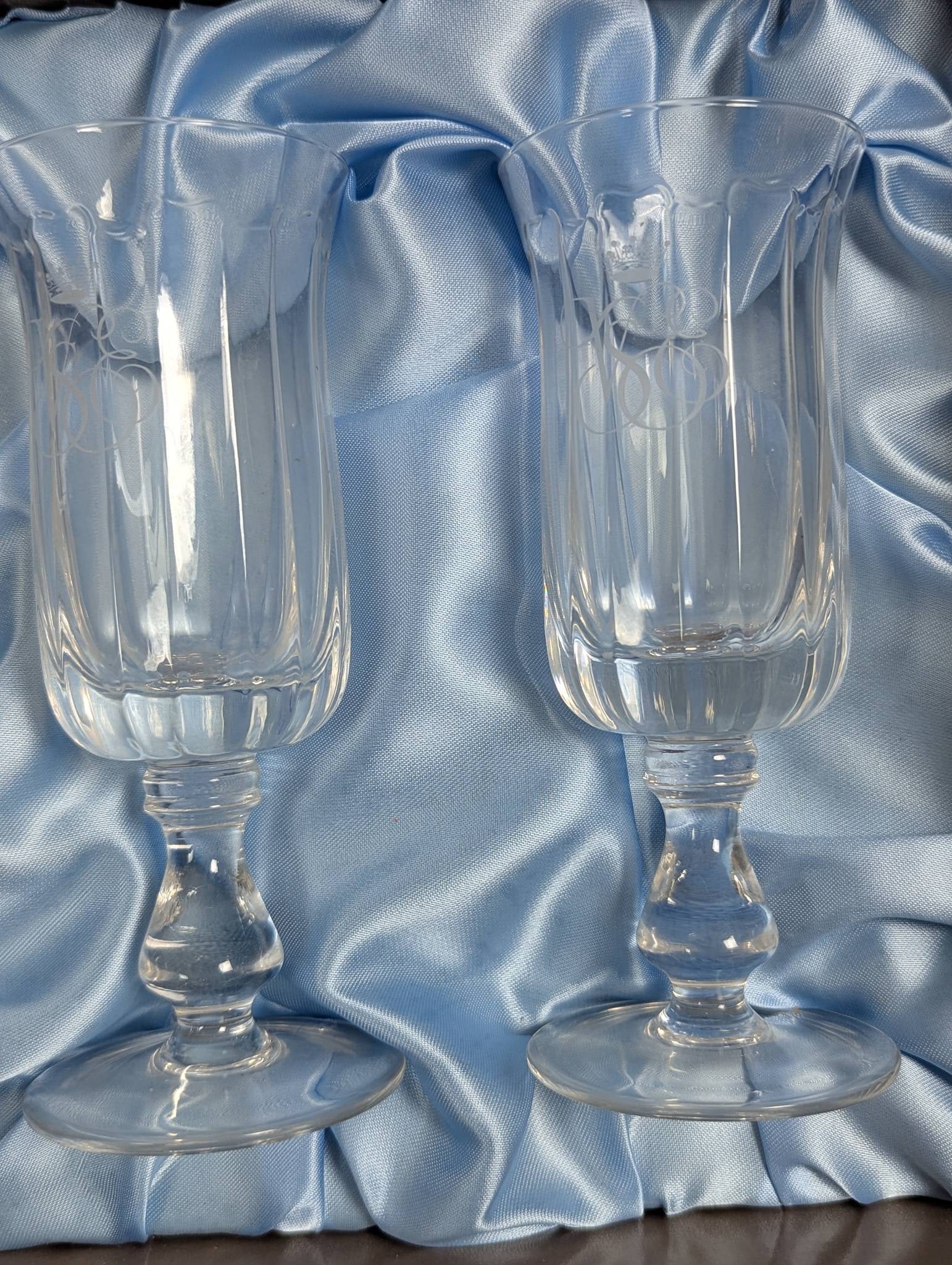 Venice Simplon Orient-Express Crystal Champagne Flutes Pair - 3