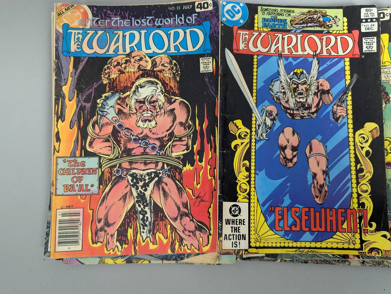 18 1980s Wonder Woman and Warlord Comic Books - 7