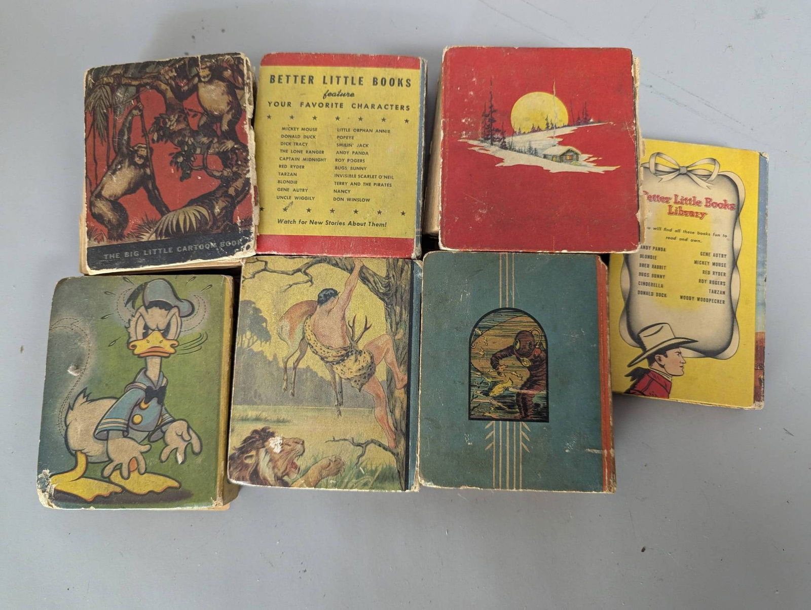 7 c 1940s Childrens Books Including Big Little Books - 3