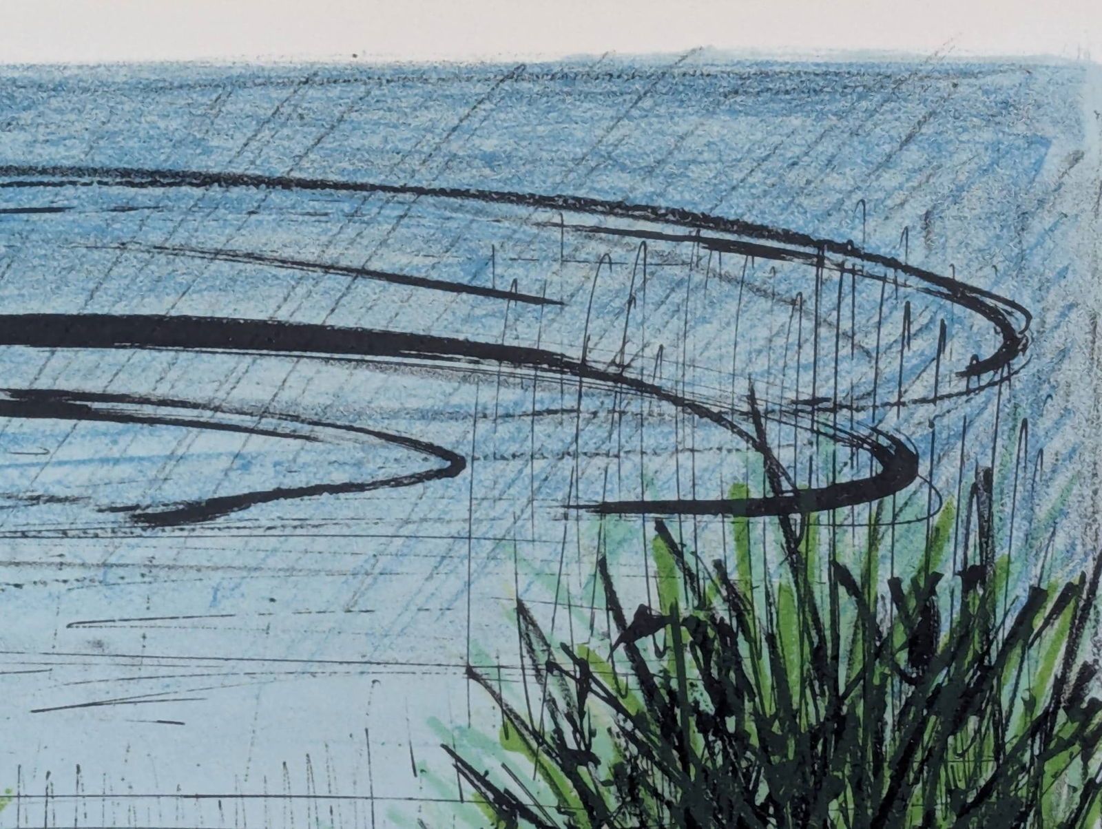 1968 Bernard Buffet Lithograph Depicting Parisian Landscape With Eiffel Tower - 4