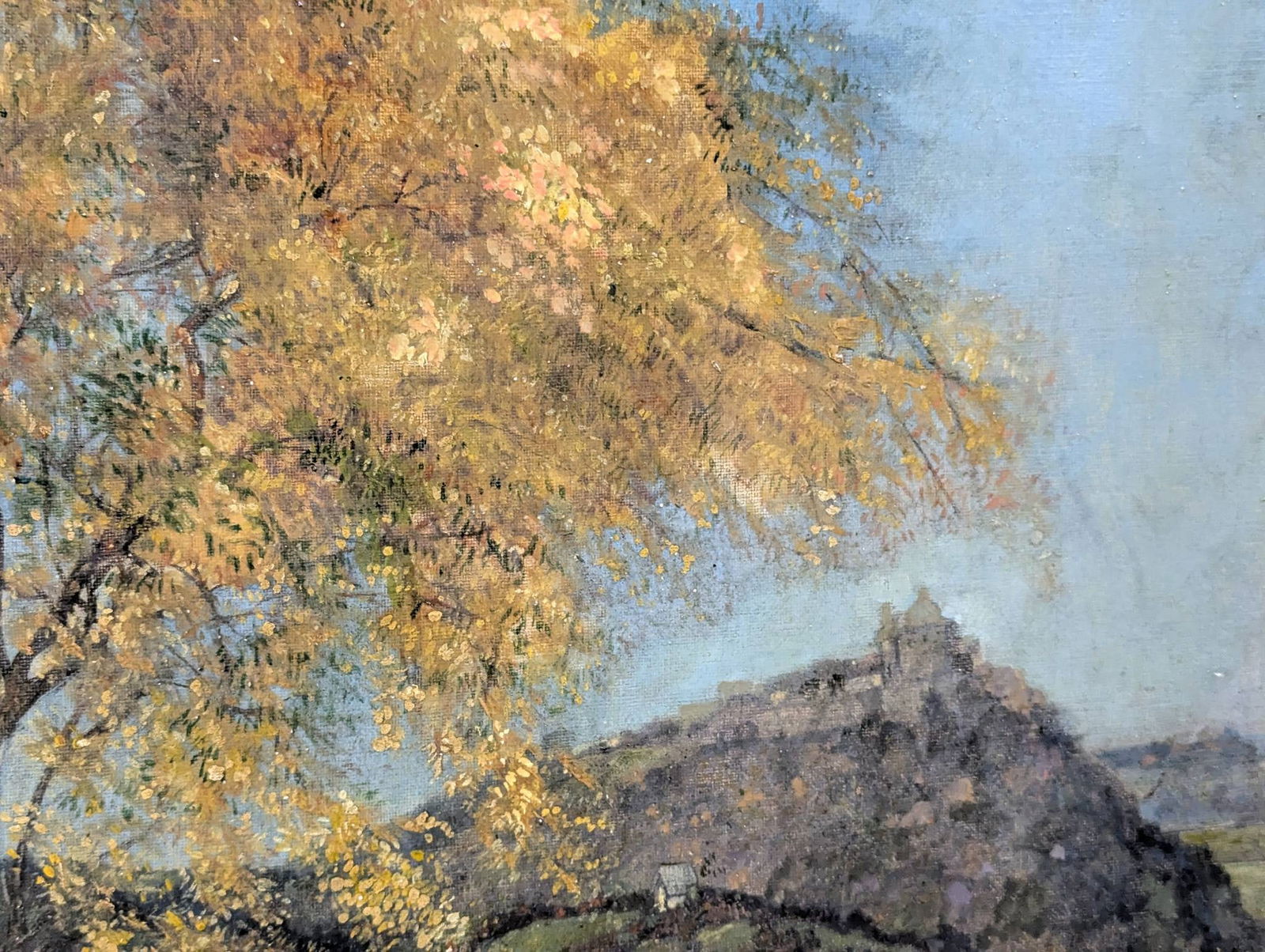 Oil Painting Signed L Ajos Depicting Franz Schubert on a Path - 6