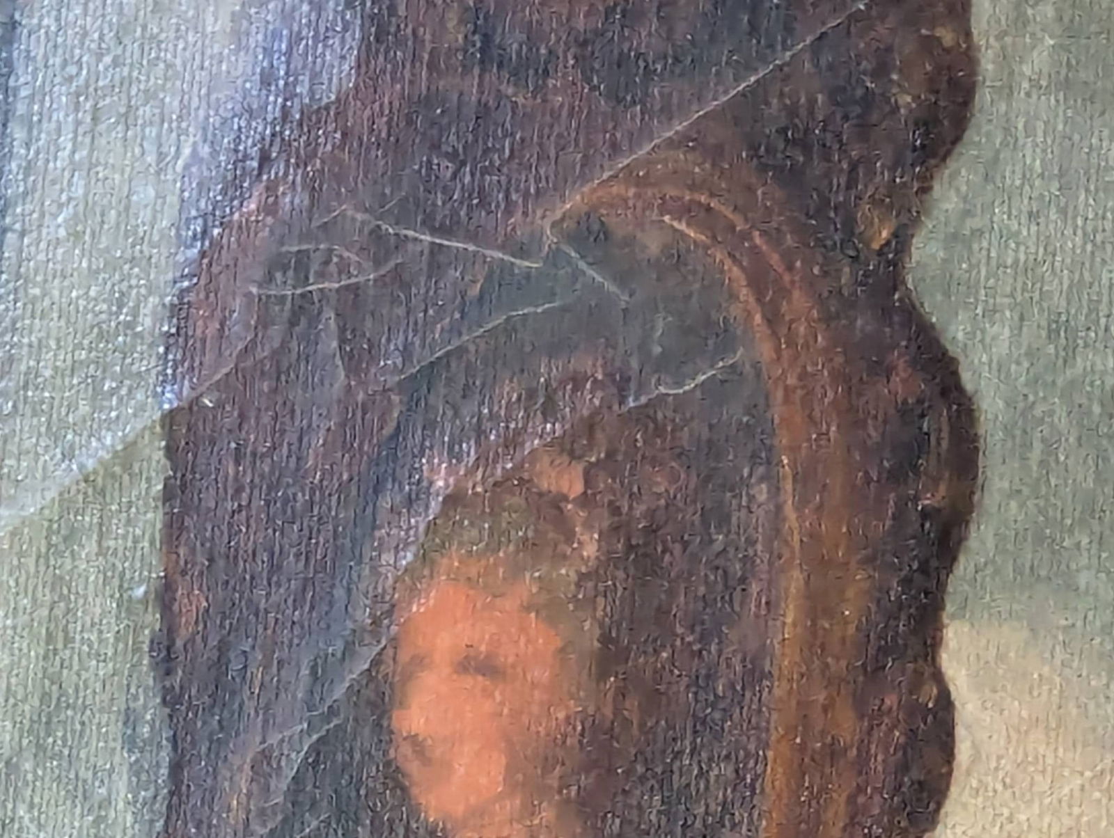 Signed G Brody Haig Oil Painting Depicting Indoor Scene with Furnishings - 12