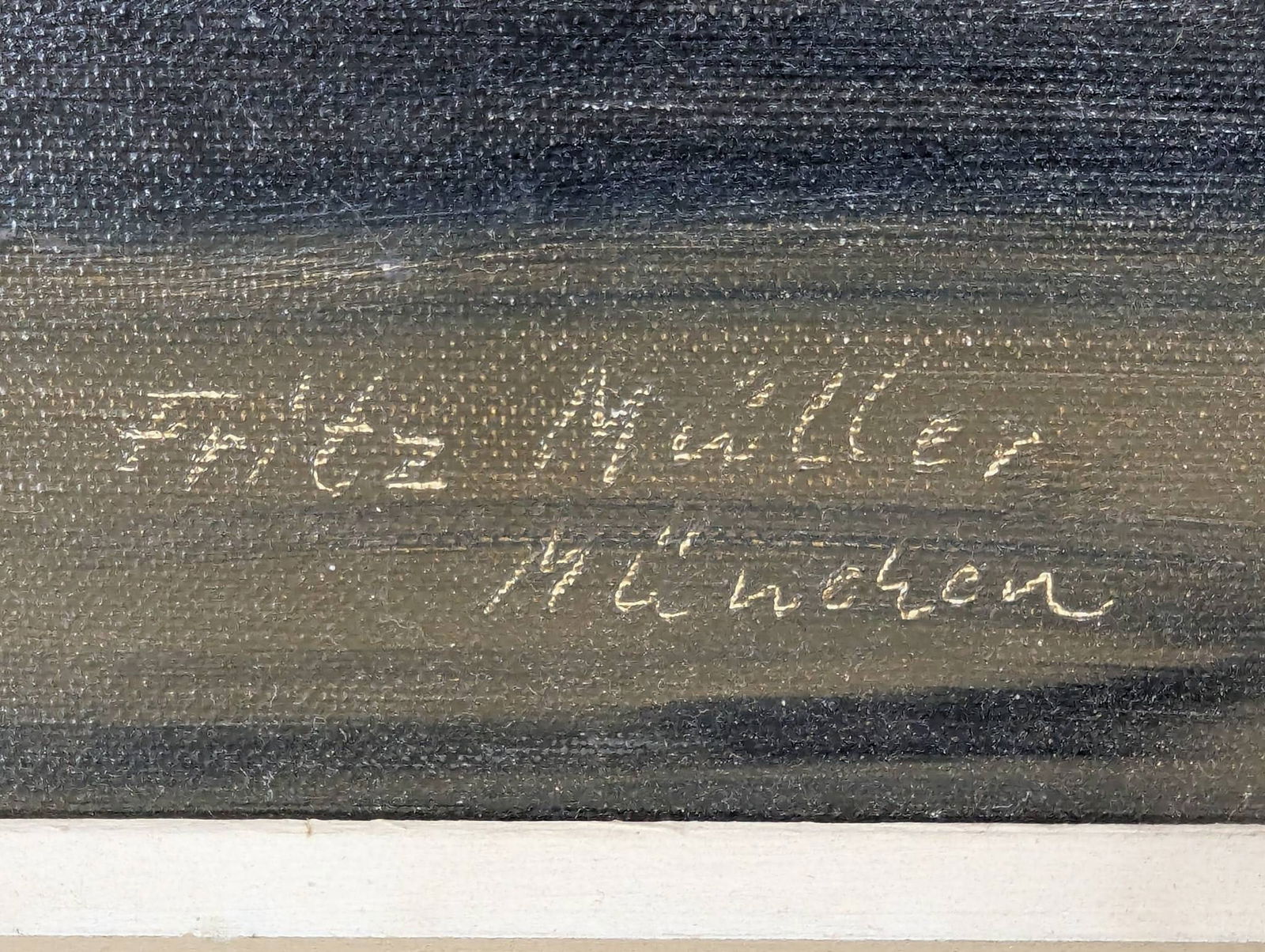 Oil Painting of Fiddler Signed Fritz Muller - 11