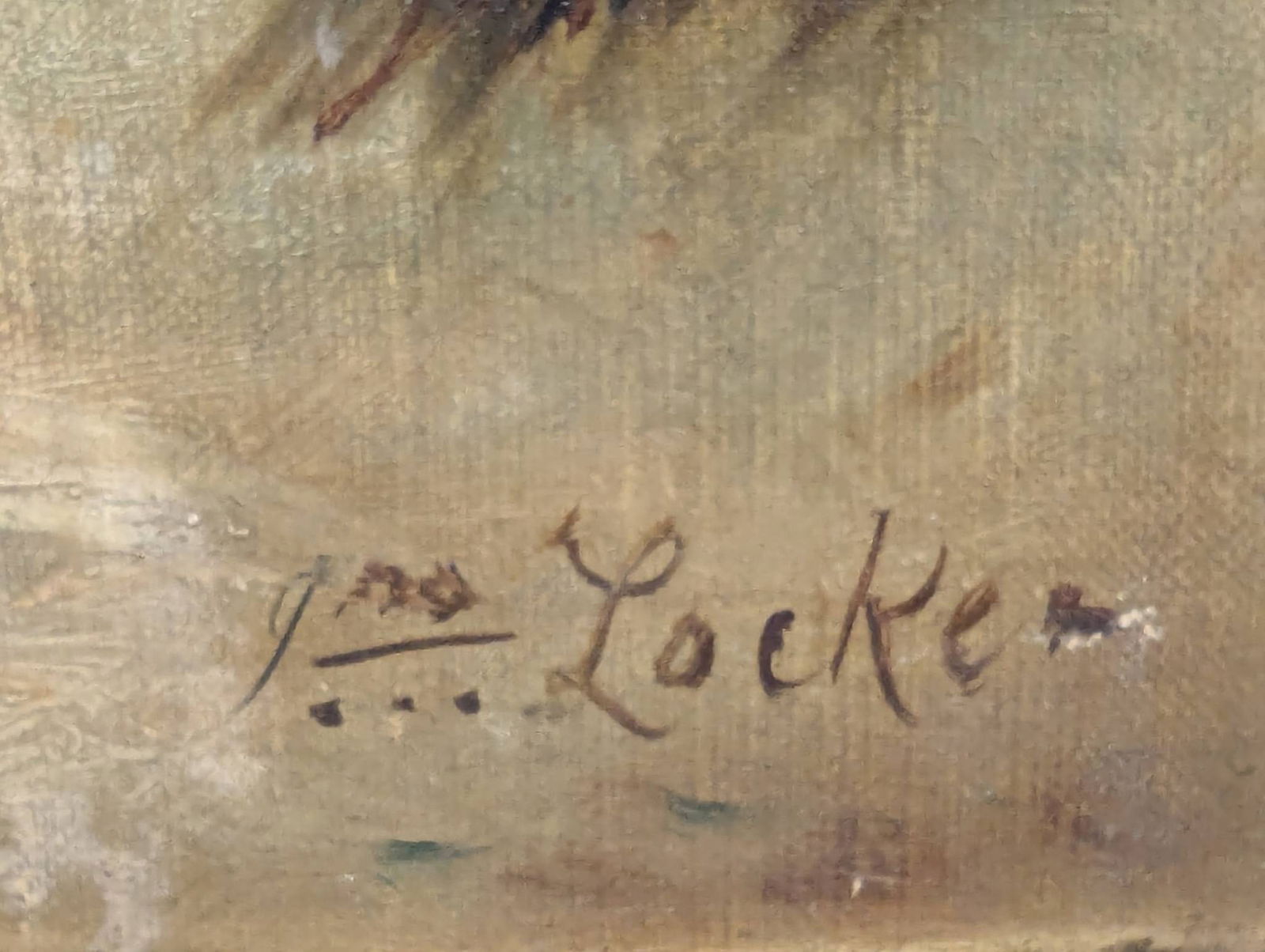 The Pet Donkey by John Locker Depicting Children With a Donkey in Rustic Scene - 10